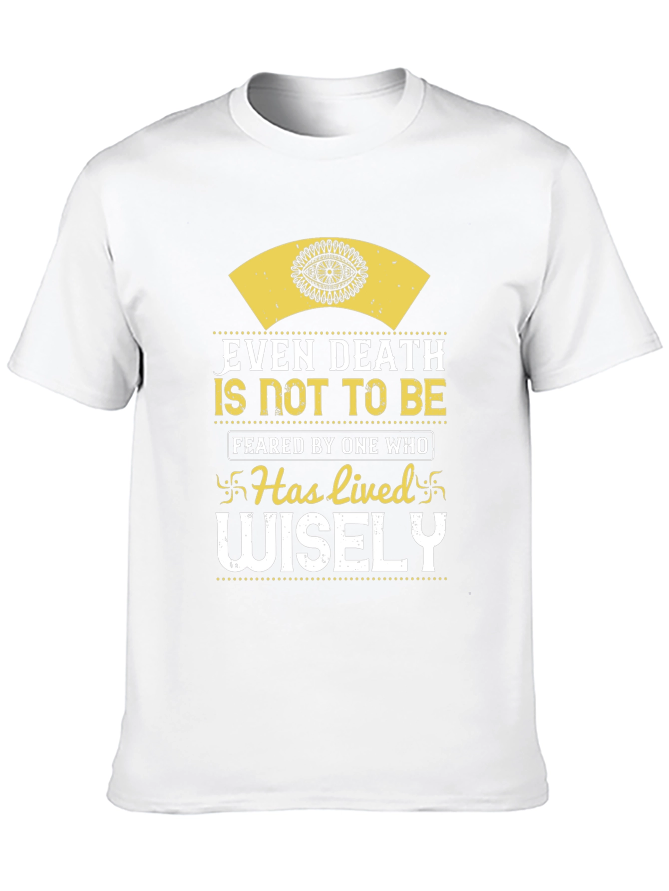 Inspirational Even Death Graphic Print T-Shirt