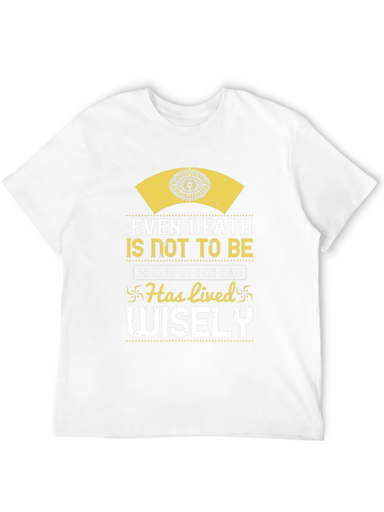 Inspirational Even Death Graphic Print T-Shirt