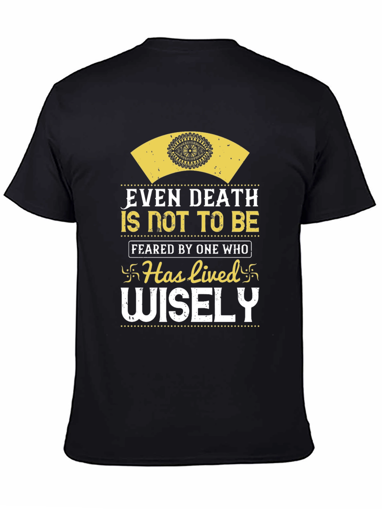 Inspirational Even Death Graphic Print T-Shirt