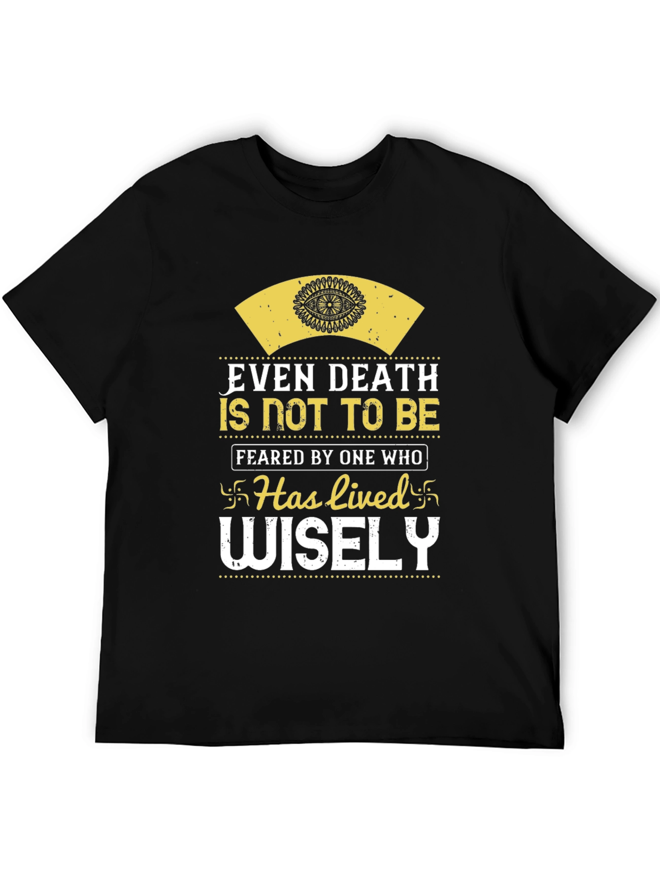 Inspirational Even Death Graphic Print T-Shirt