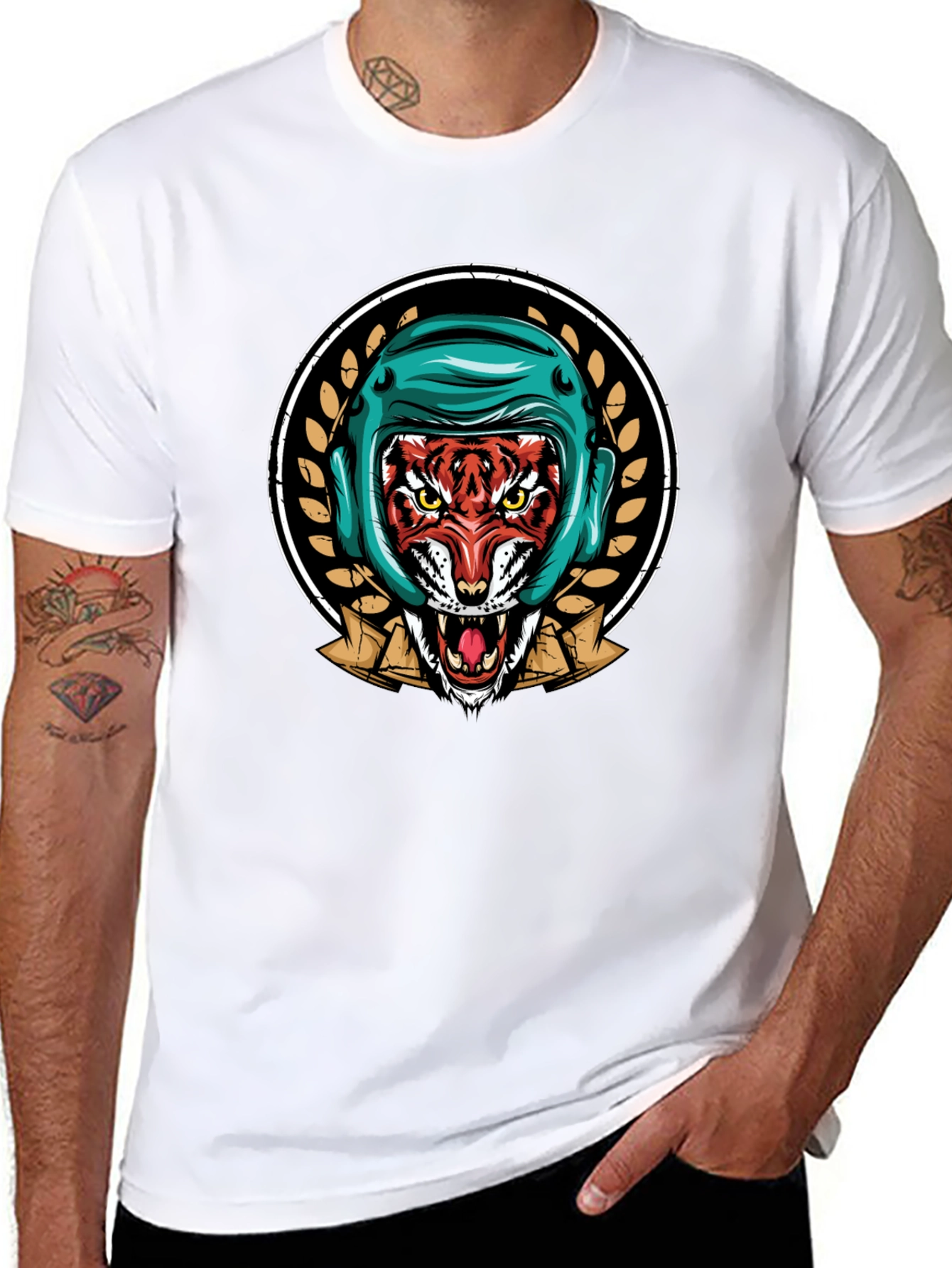 Tiger Boxer T-Shirt - Fierce Graphic Tee