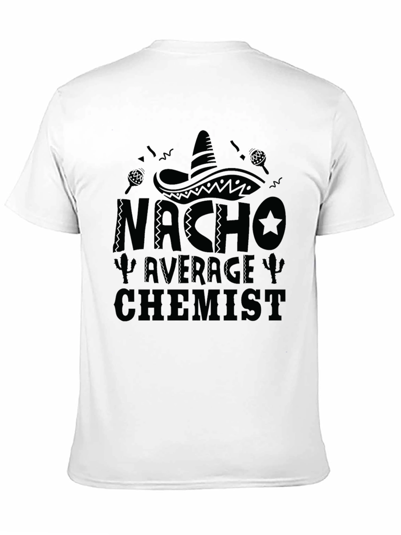 Nacho Average Chemist Mens Black T-Shirt