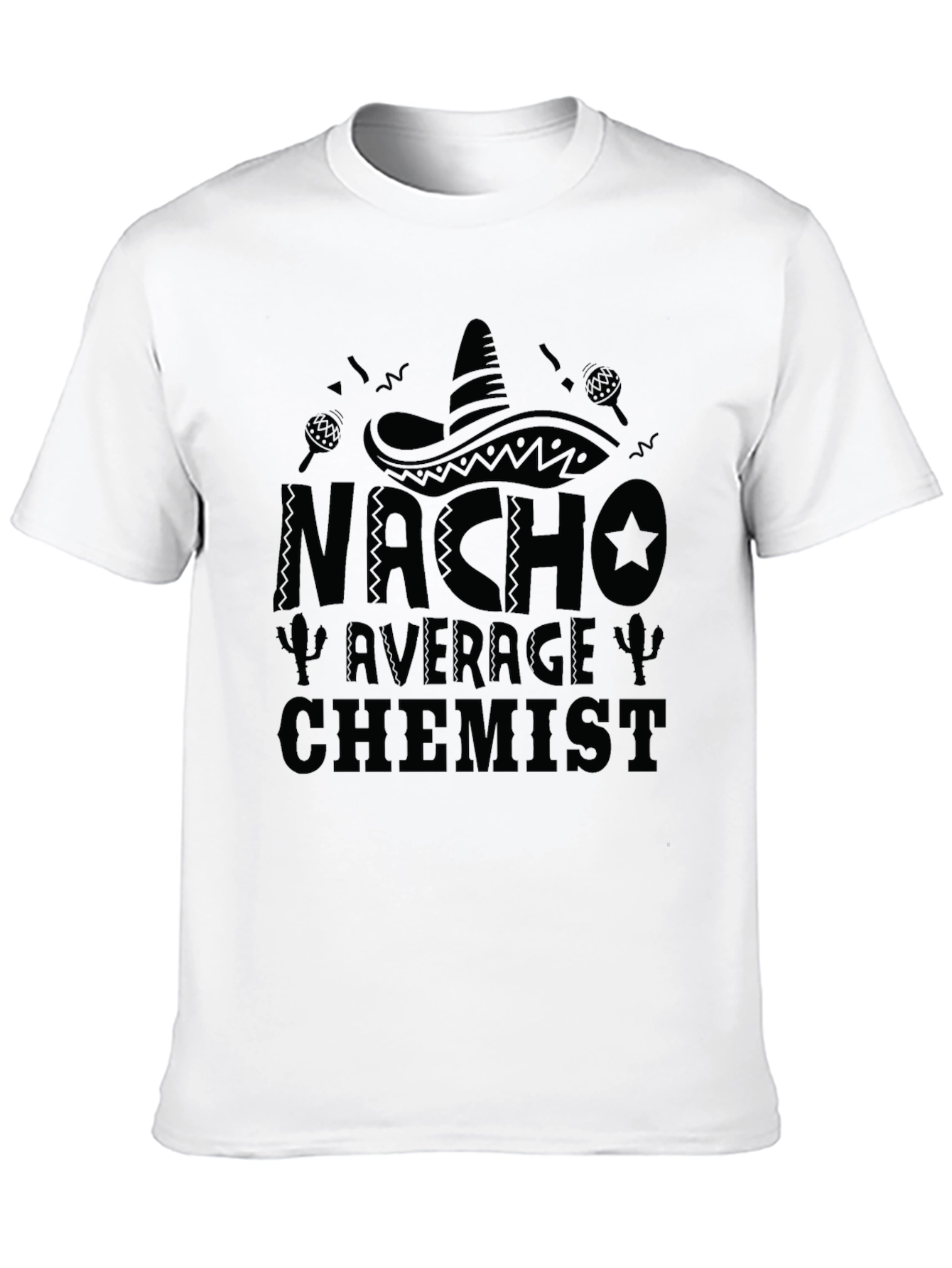 Nacho Average Chemist Mens Black T-Shirt
