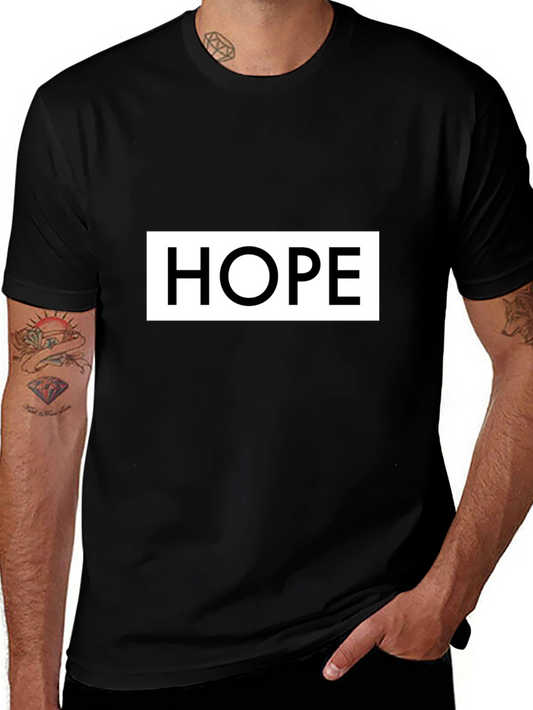 Hope Graphic Print Black T-Shirt