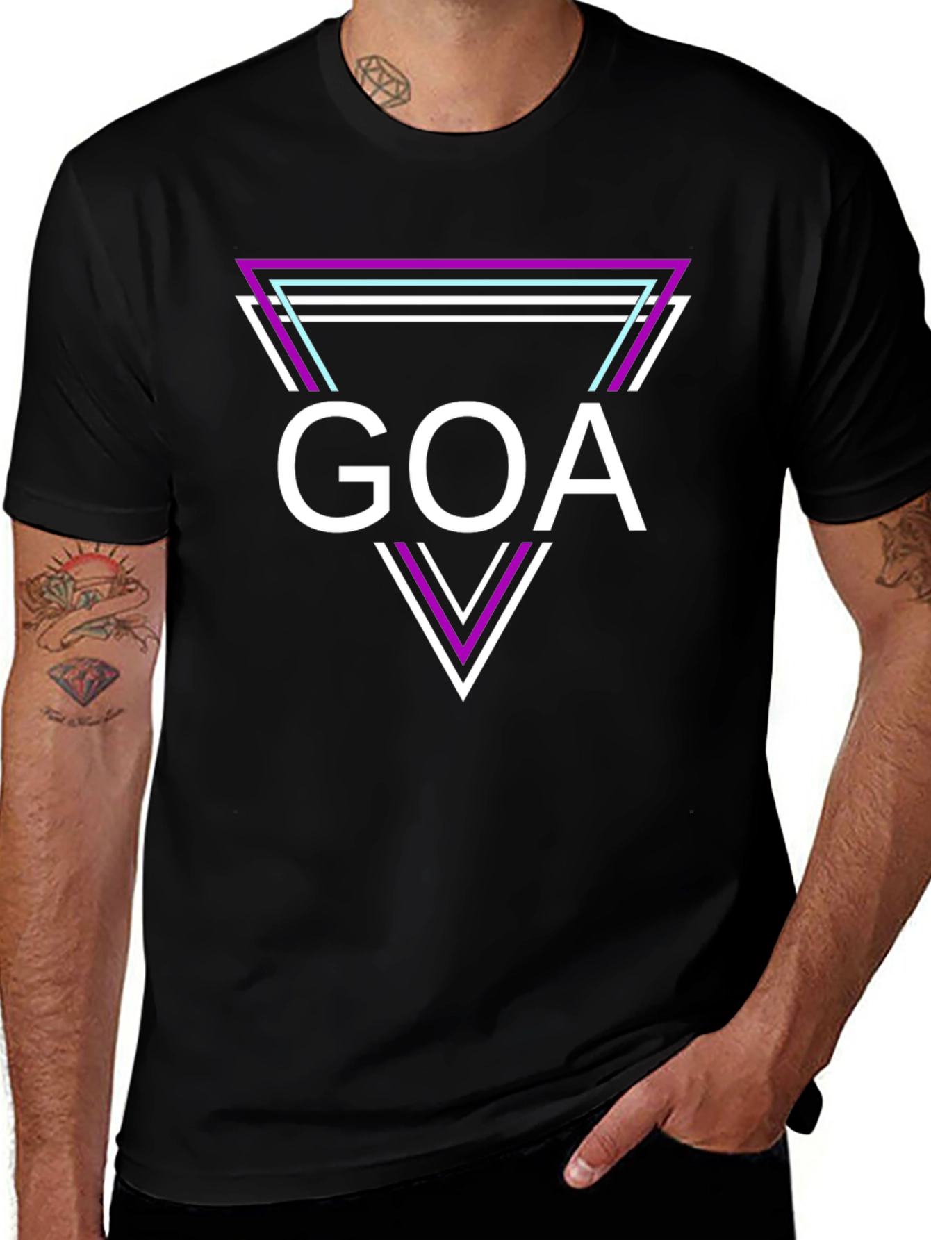 Goa Retro Triangle T-Shirt - Cool Graphic Tee