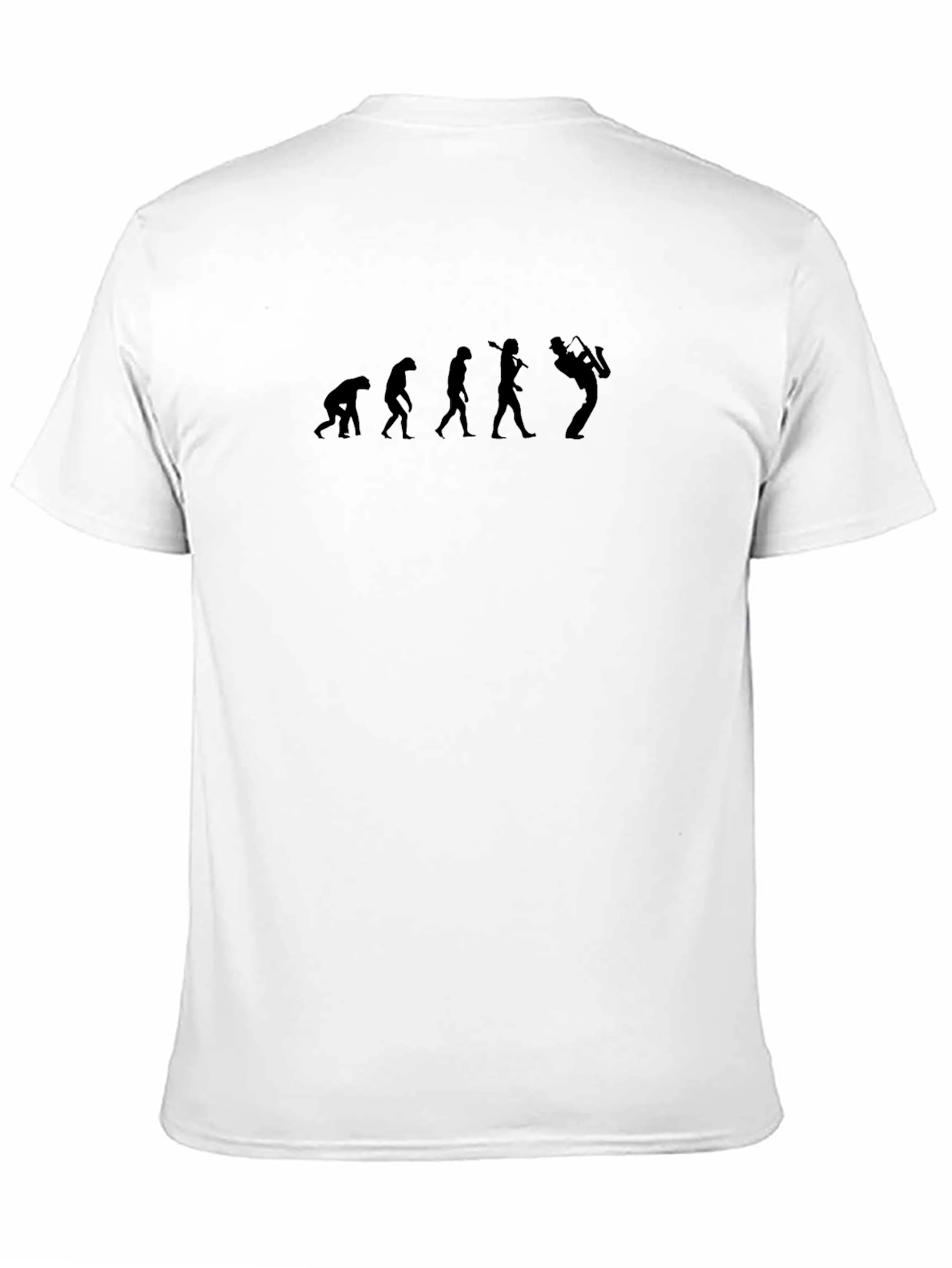 Evolution of Saxophone Black T-Shirt