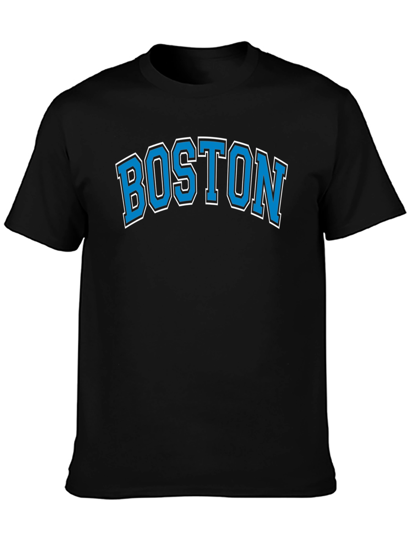 Boston Graphic Tee - Mens Black Cotton T-Shirt