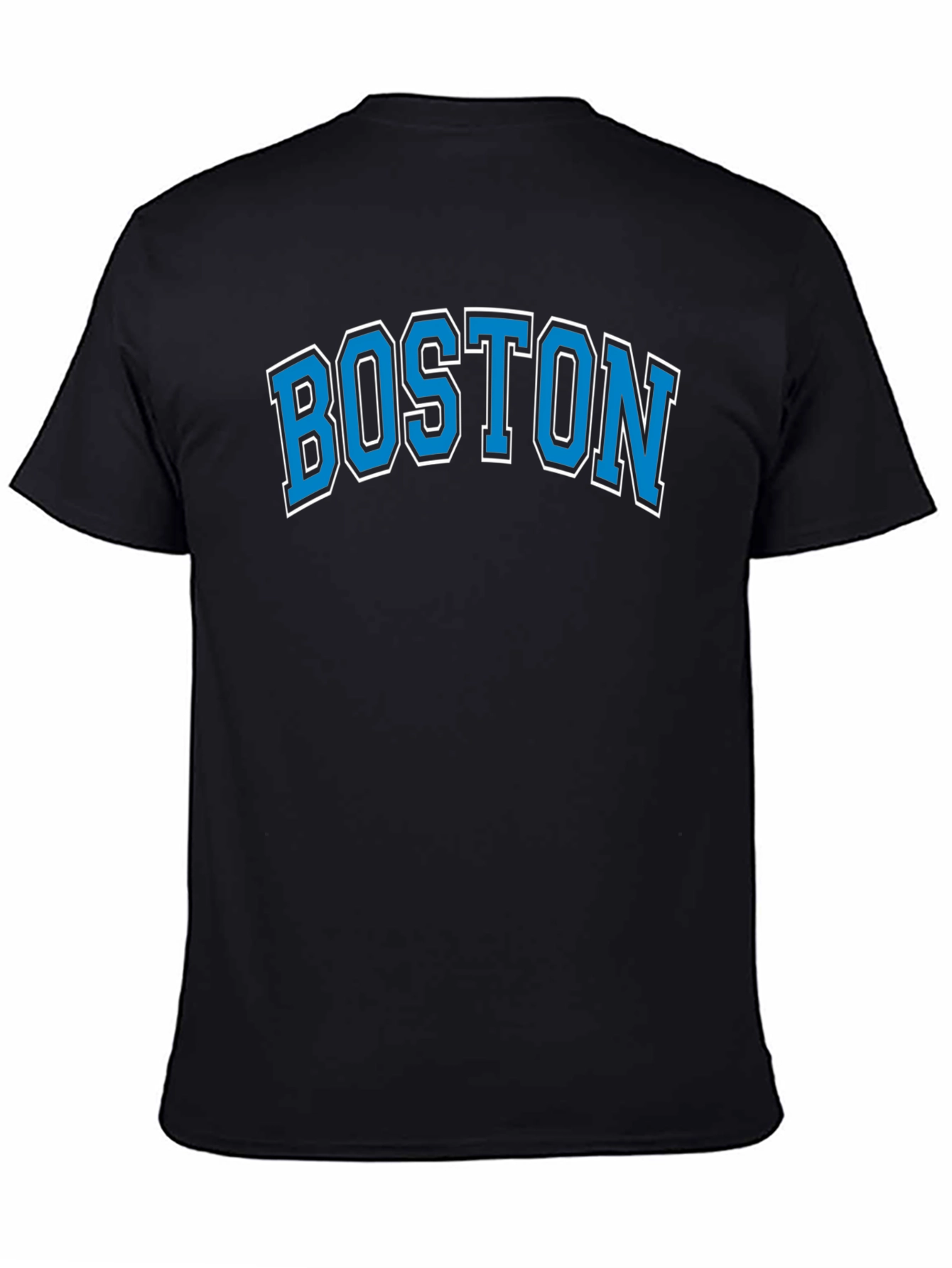Boston Graphic Tee - Mens Black Cotton T-Shirt