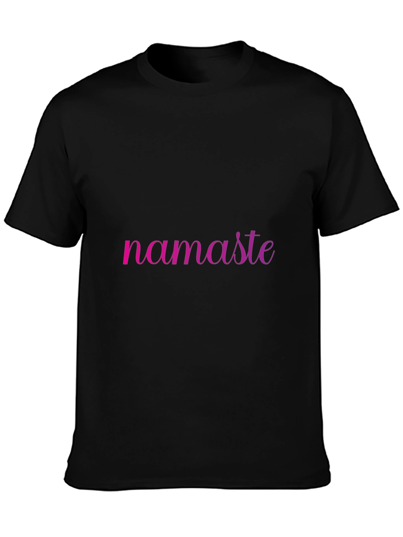Namaste Ombre Graphic Black Tee