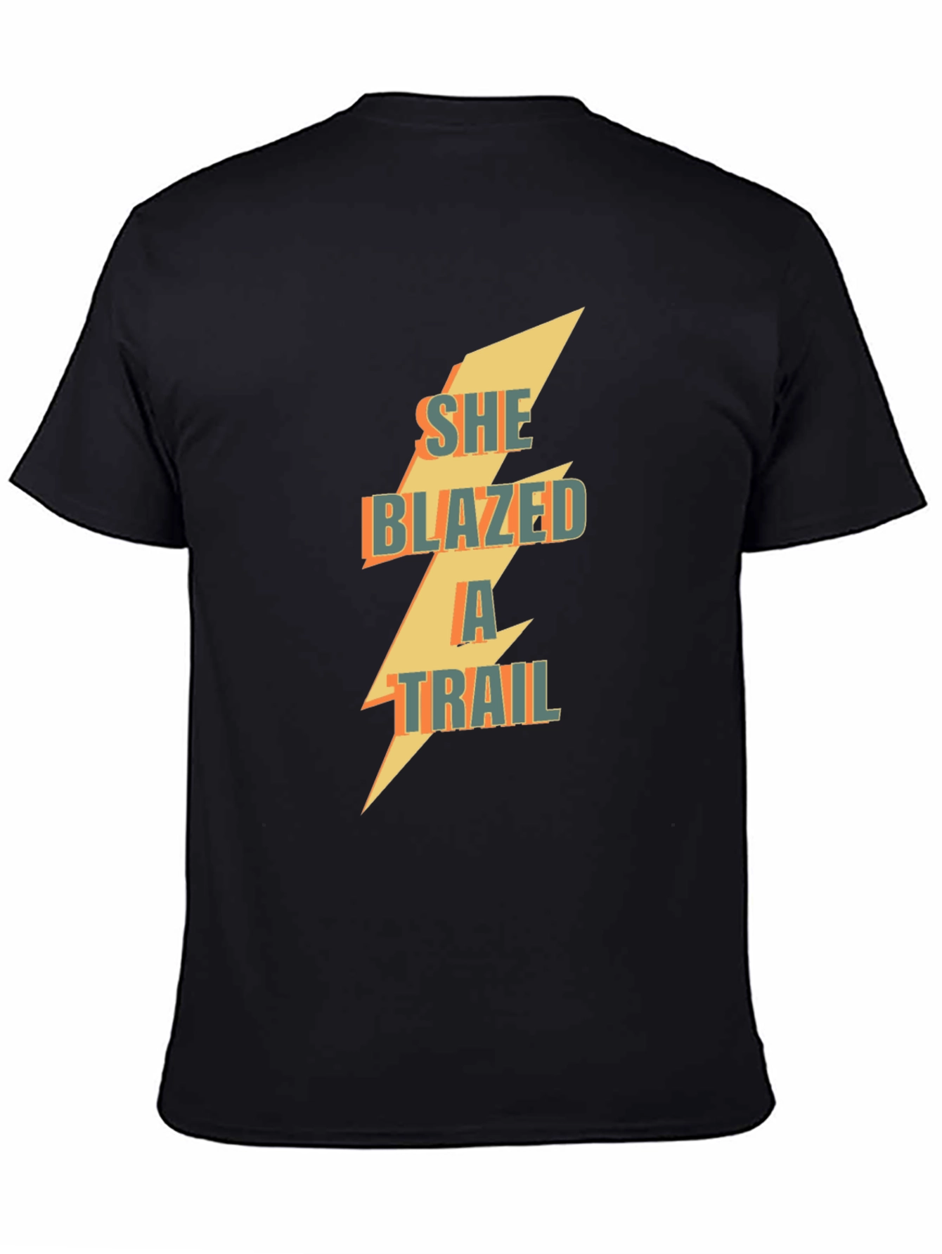 She Blazed a Trail Graphic Tee - Black Cotton