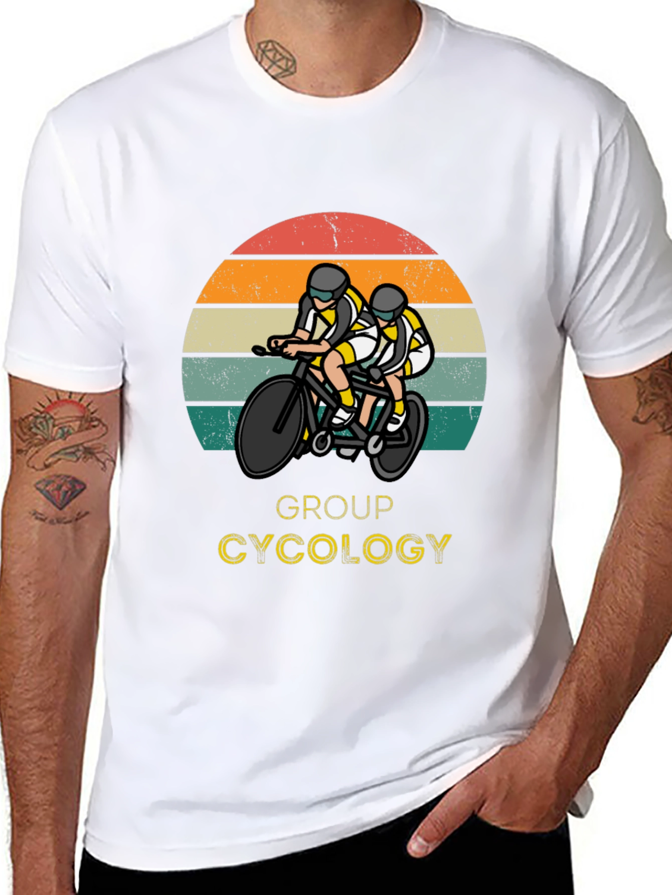 Group Cycology Graphic Tee - Cycling Lovers T-Shirt