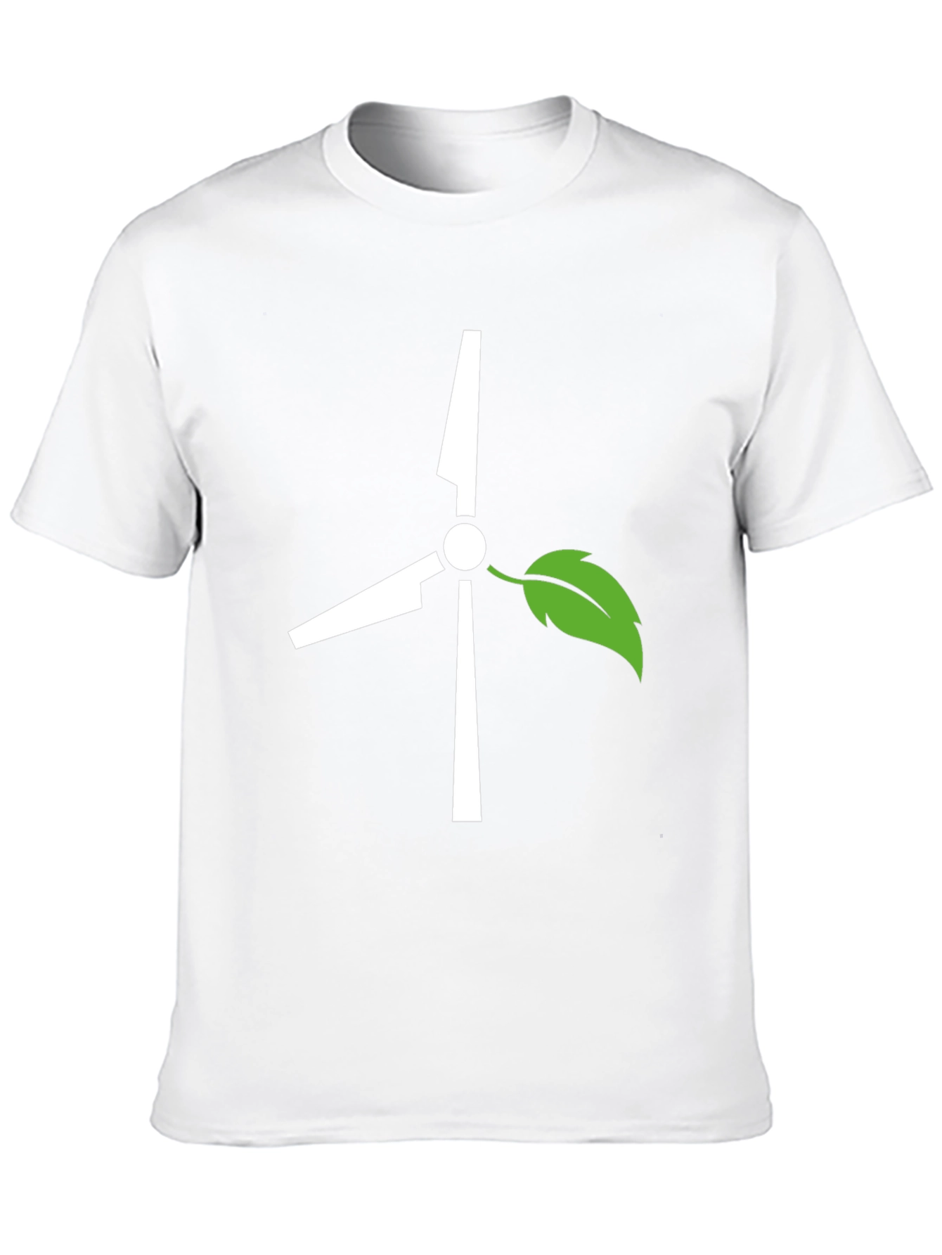 Eco-Friendly Wind Turbine T-Shirt - Black