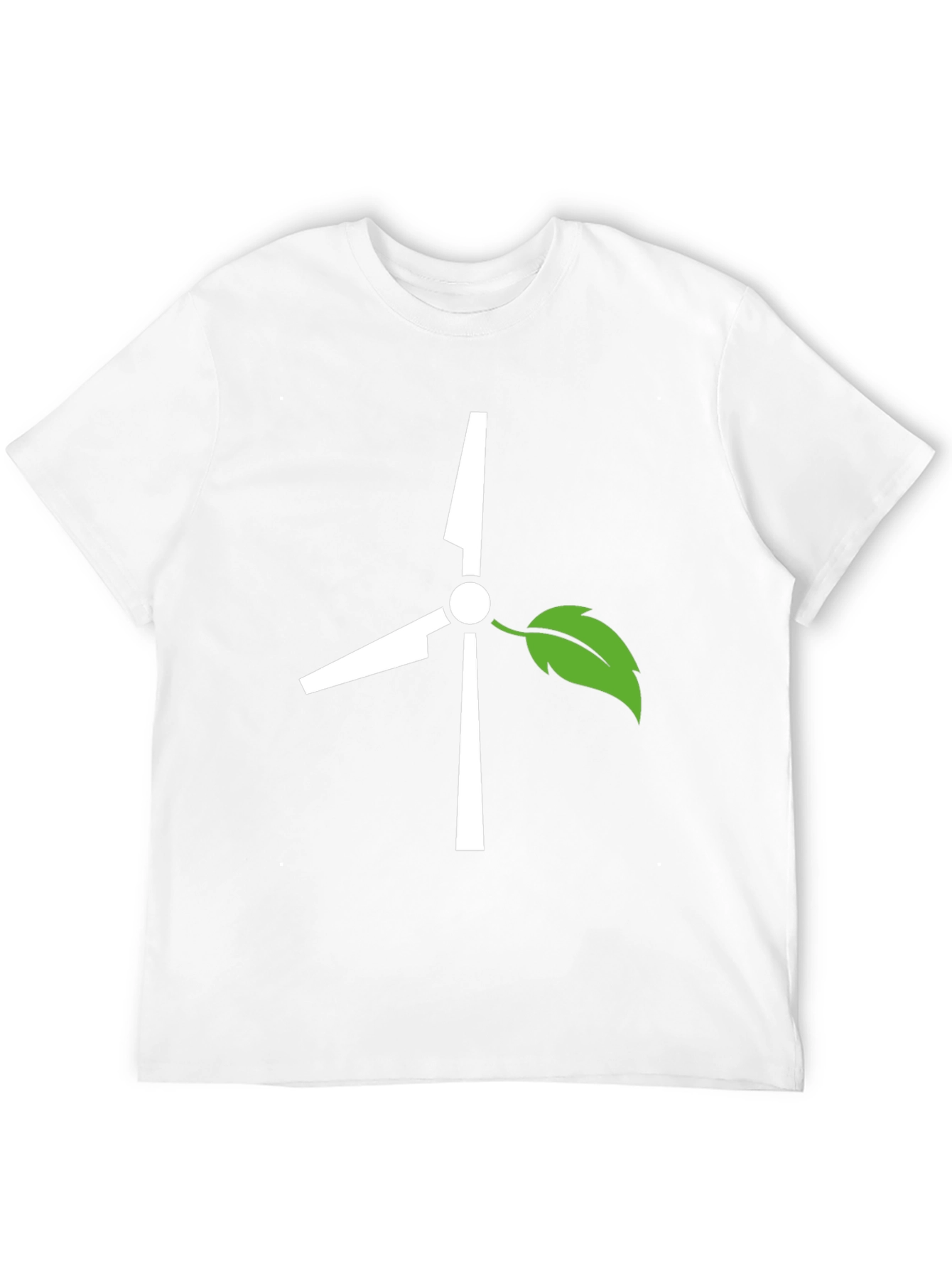 Eco-Friendly Wind Turbine T-Shirt - Black