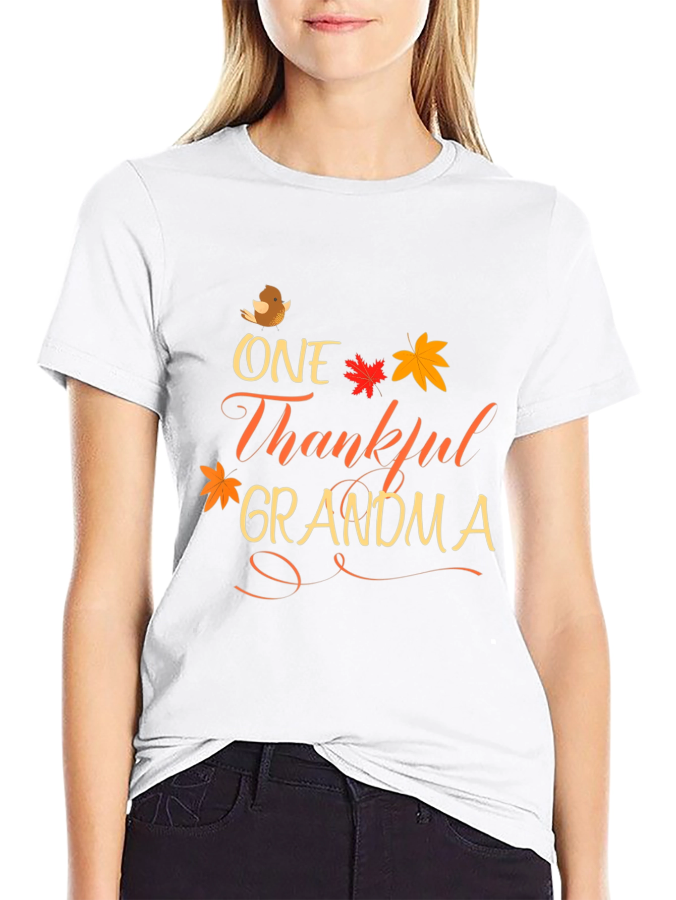 One Thankful Grandma T-Shirt - Thanksgiving Apparel