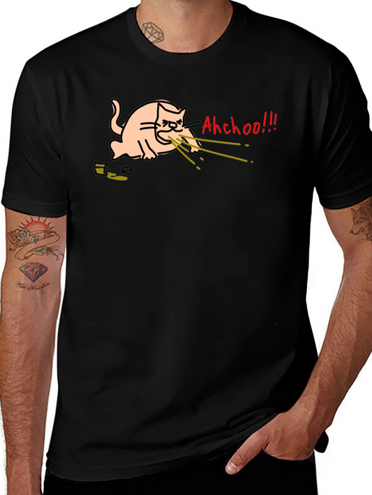 Funny Cat T-Shirt - Ahchoo!!! Graphic Tee