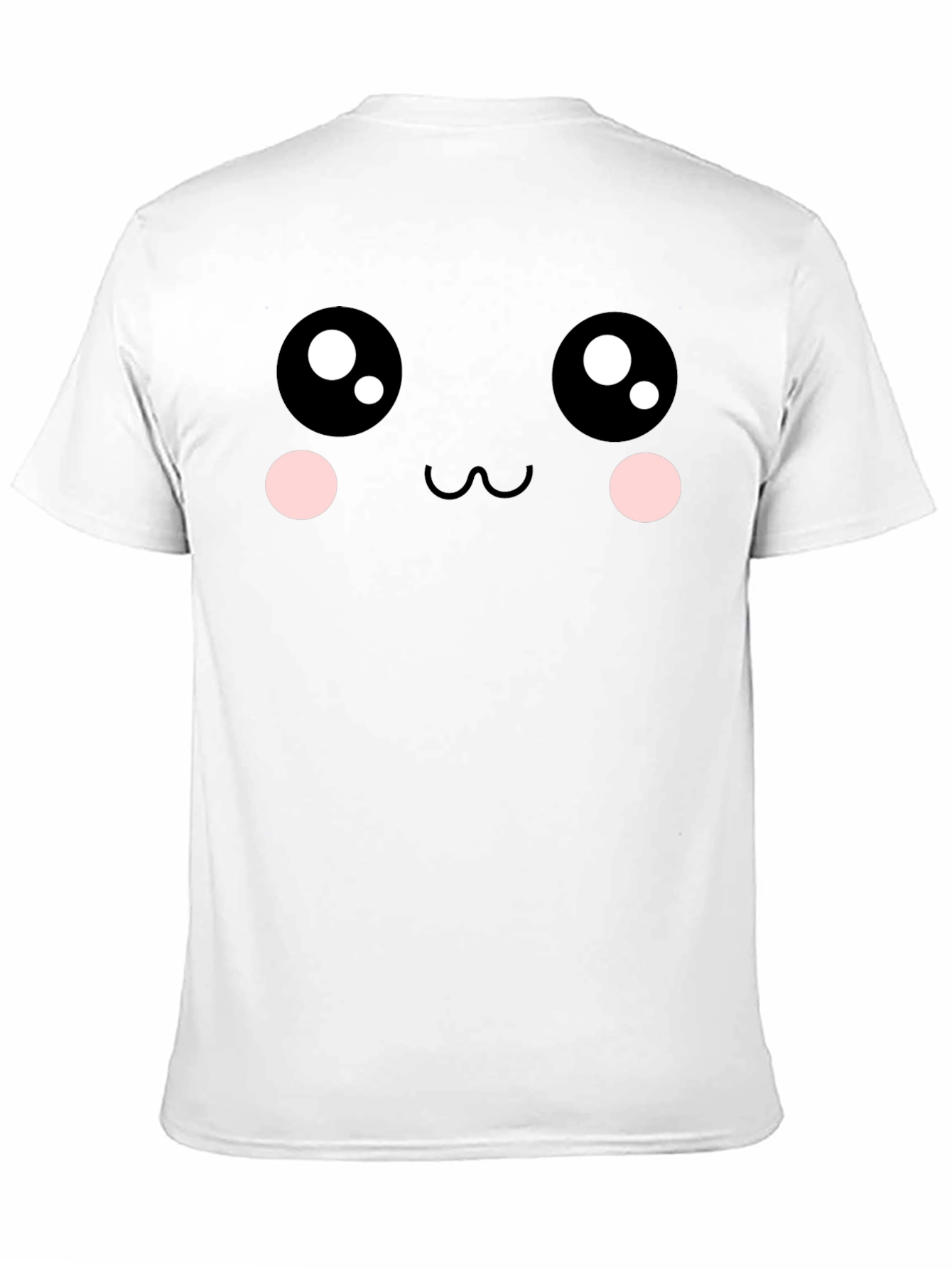 Kawaii Face Graphic Tee - Soft Cotton Blend