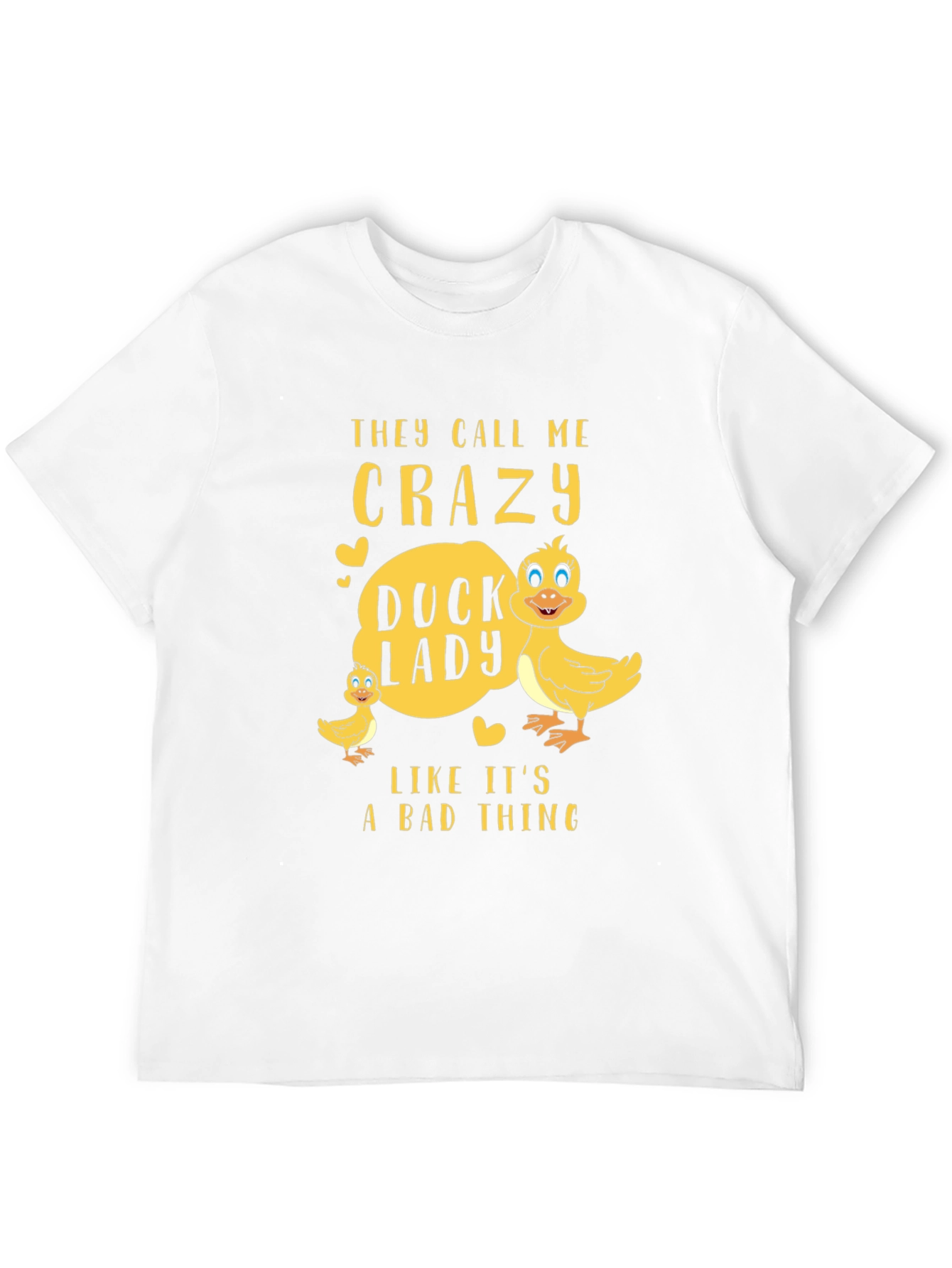 Crazy Duck Lady T-Shirt - Funny Animal Lover Tee