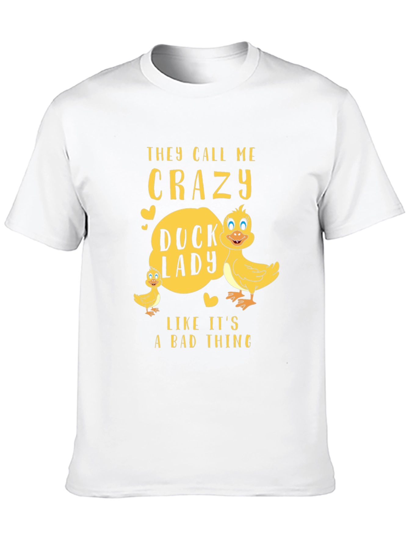Crazy Duck Lady T-Shirt - Funny Animal Lover Tee