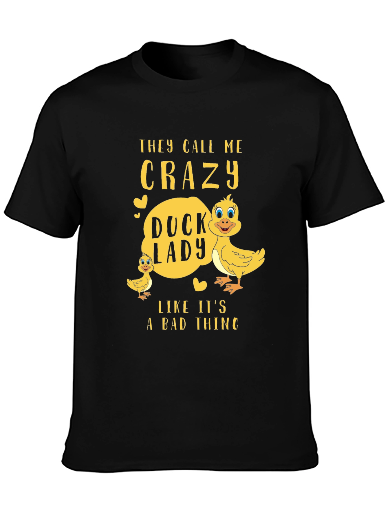 Crazy Duck Lady T-Shirt - Funny Animal Lover Tee