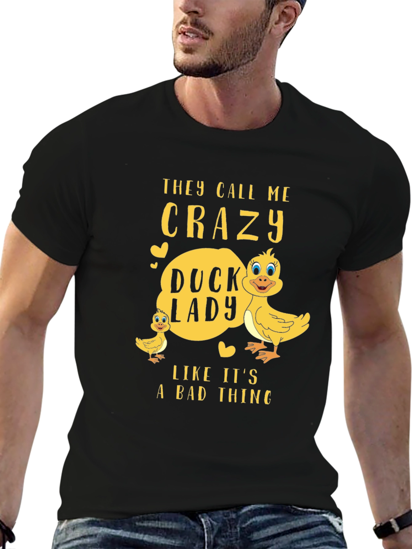 Crazy Duck Lady T-Shirt - Funny Animal Lover Tee