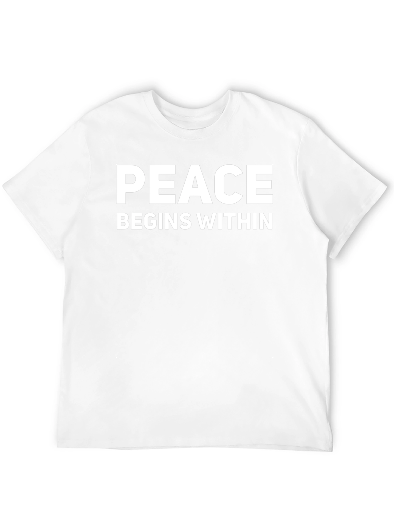 Peace Begins Within Black Graphic Tee