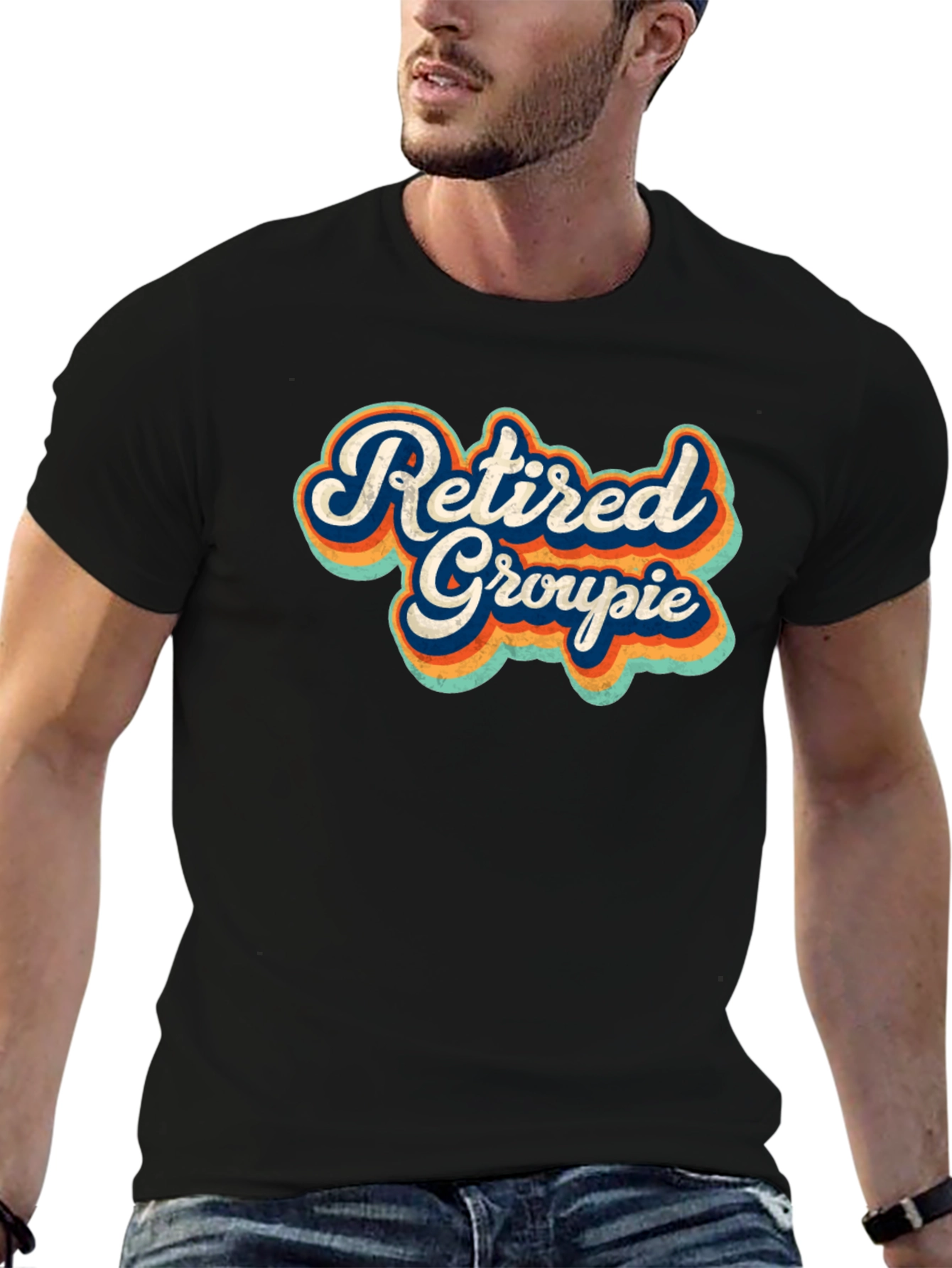 Retired Groupie Graphic Tee - Black