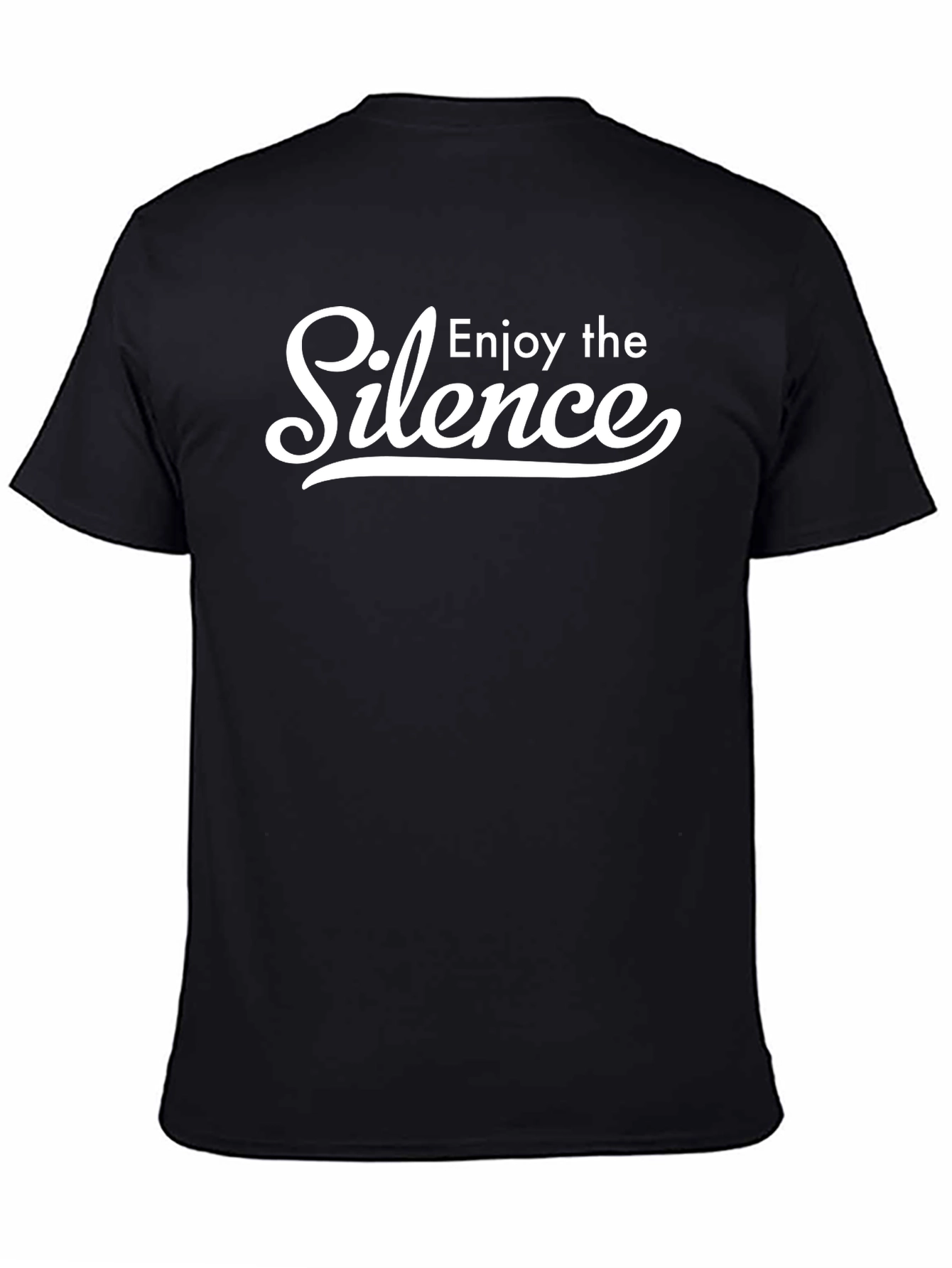 Enjoy the Silence Graphic Tee - Classic Black Shirt