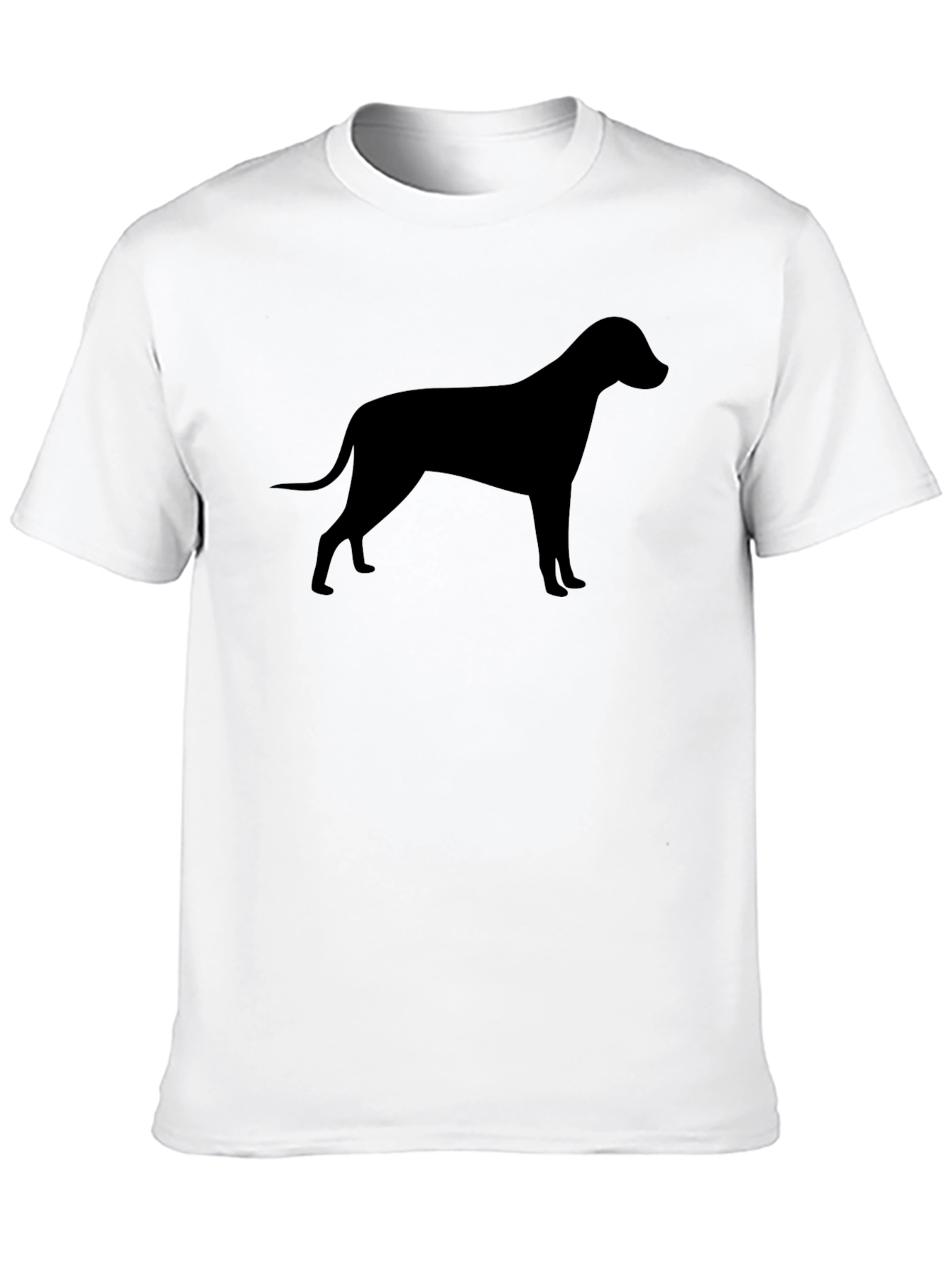 Dog Silhouette Graphic Tee - Classic Black T-Shirt