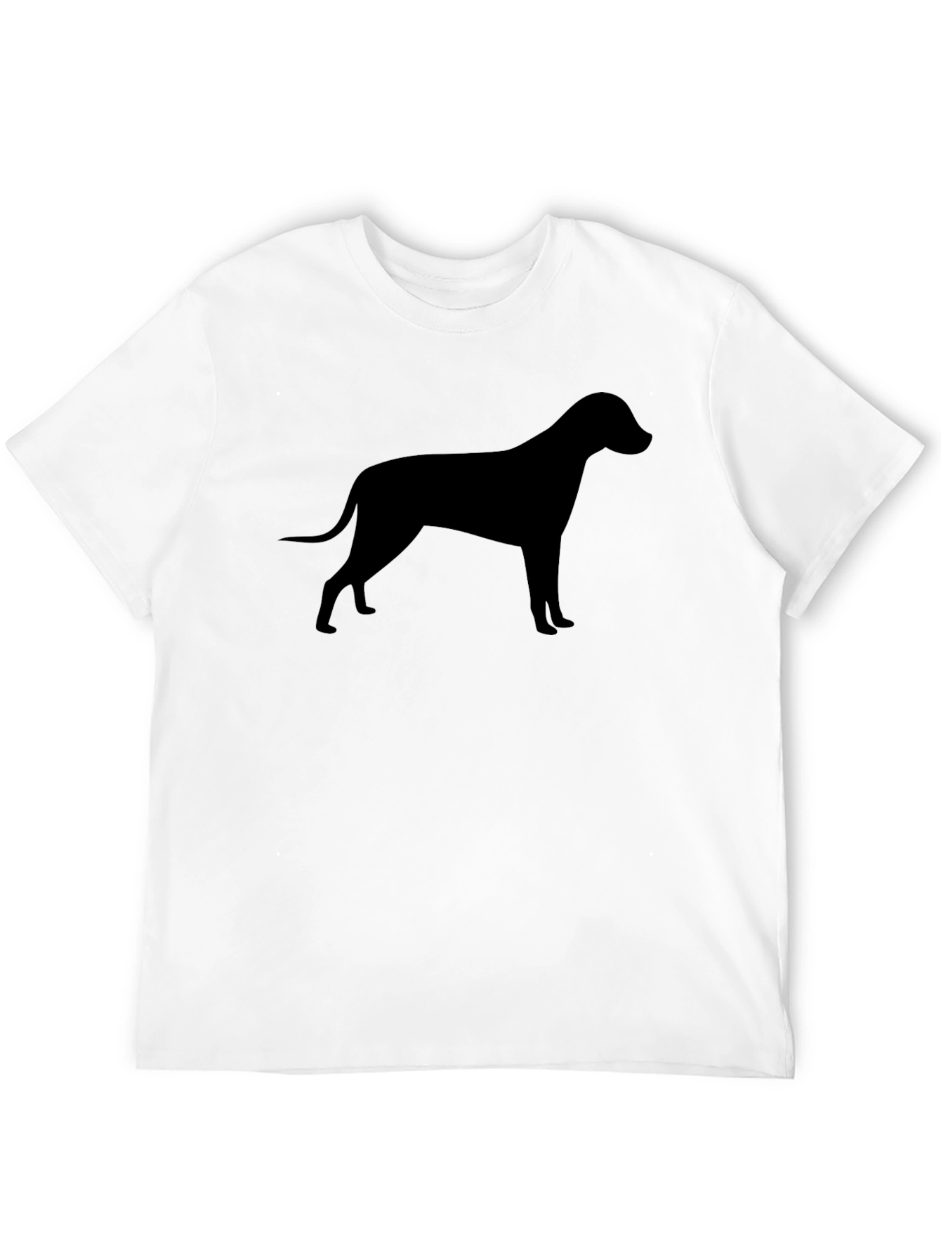 Dog Silhouette Graphic Tee - Classic Black T-Shirt