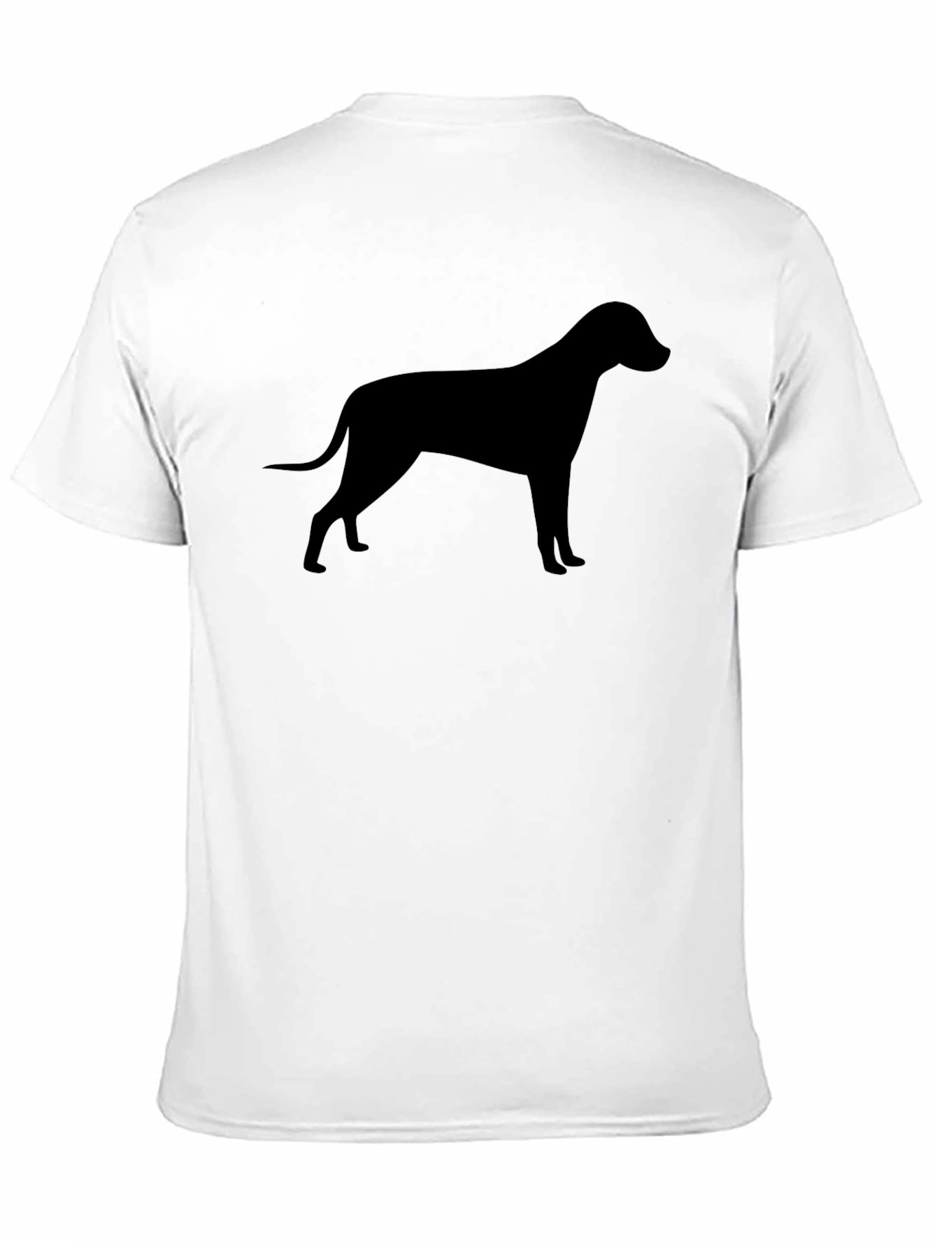 Dog Silhouette Graphic Tee - Classic Black T-Shirt