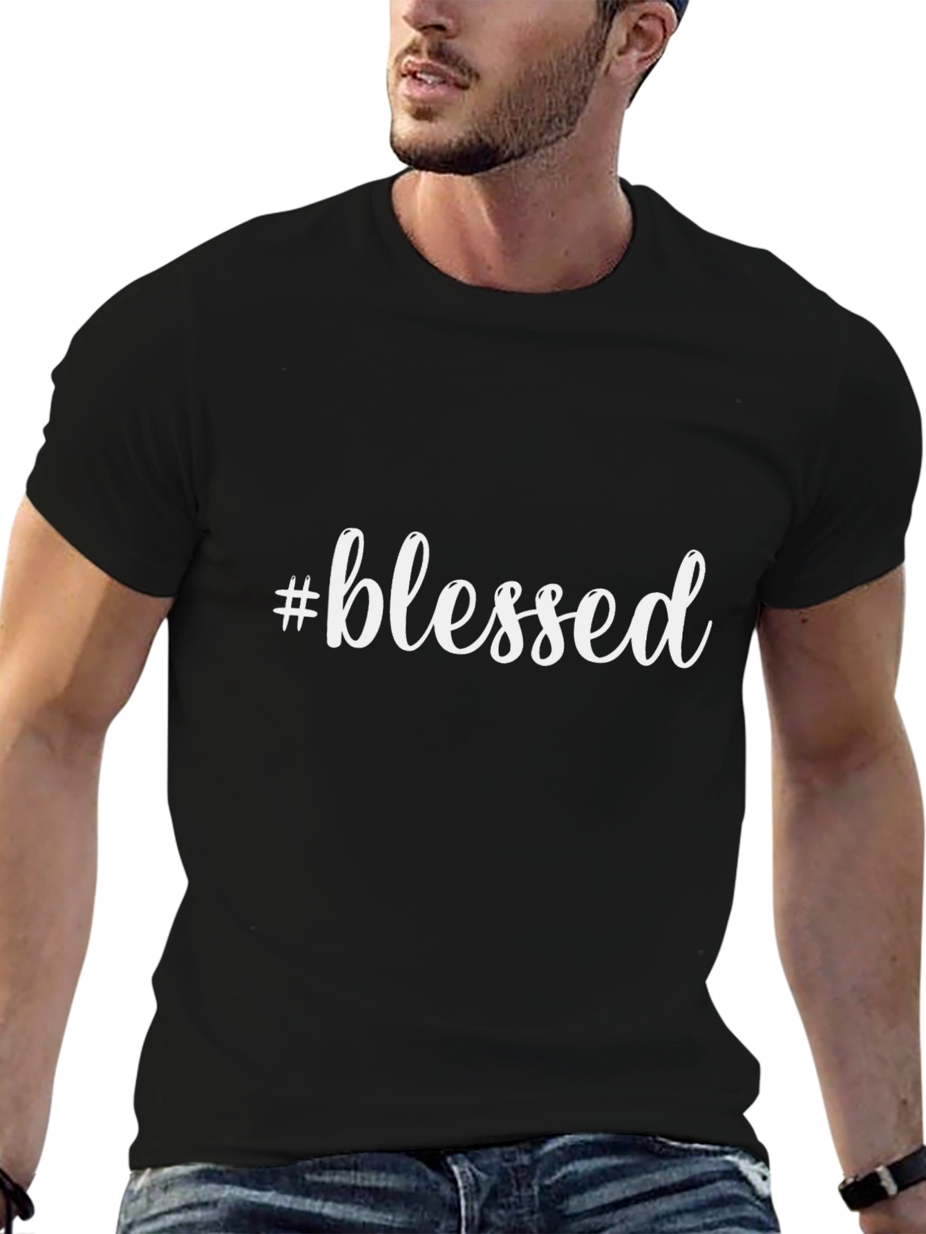 #Blessed Graphic Tee - Stylish Comfort