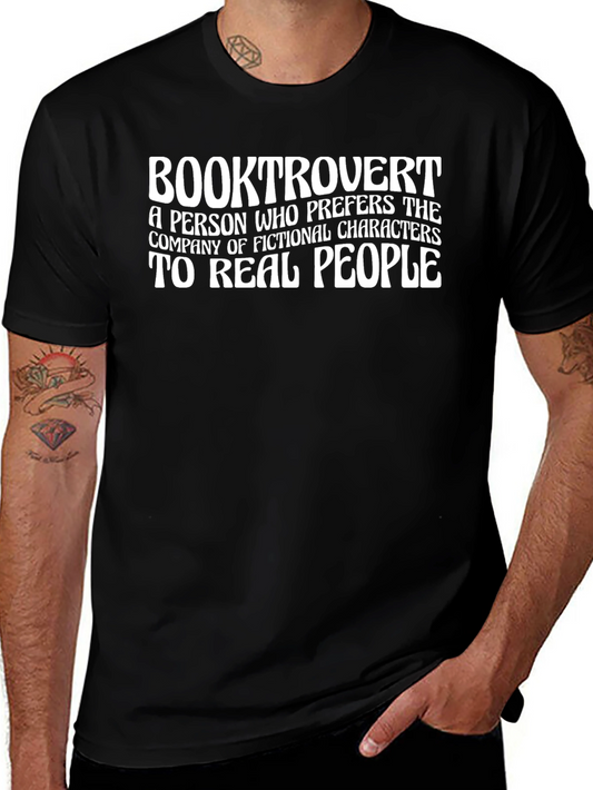 Booktrovert T-Shirt: Prefers Fictional Characters