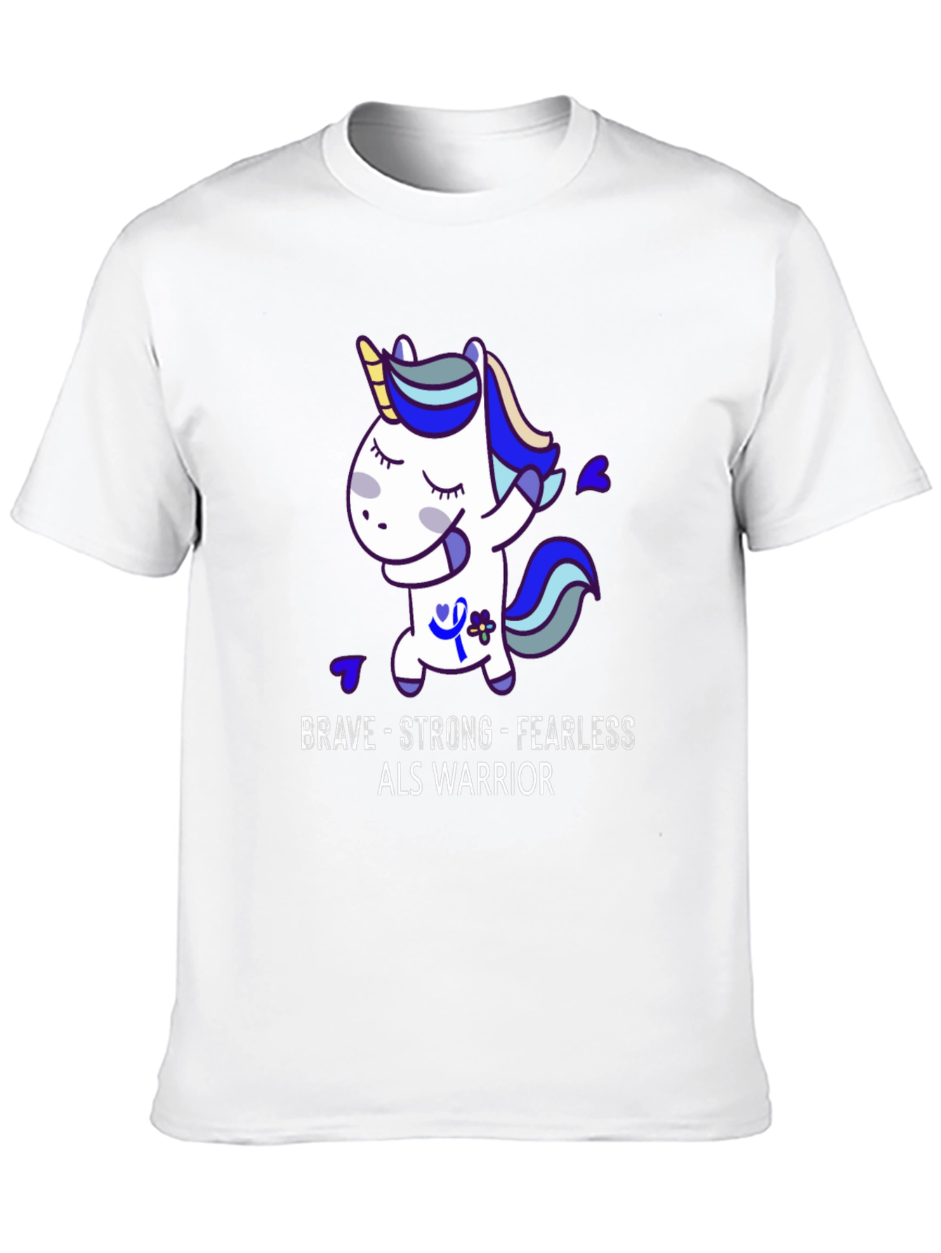 Brave Strong Fearless ALS Warrior T-Shirt