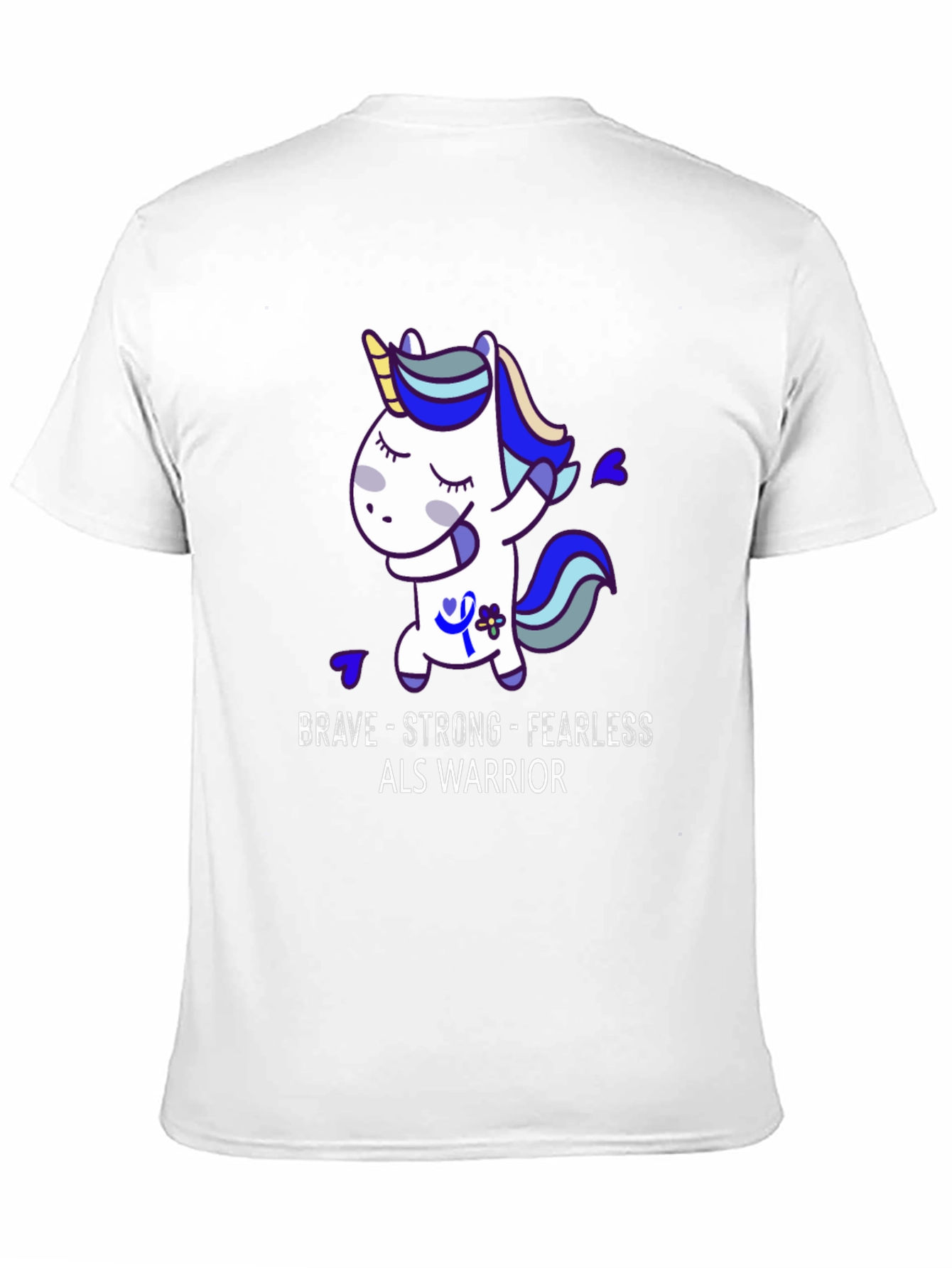 Brave Strong Fearless ALS Warrior T-Shirt