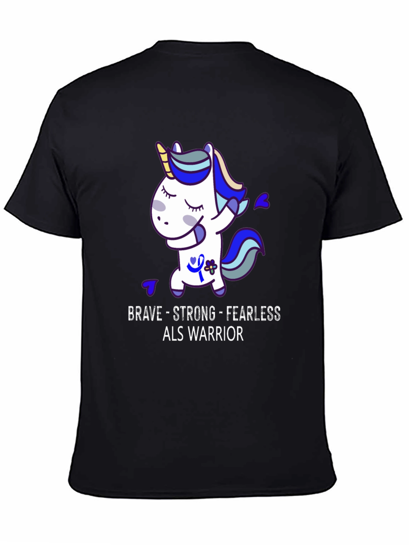 Brave Strong Fearless ALS Warrior T-Shirt