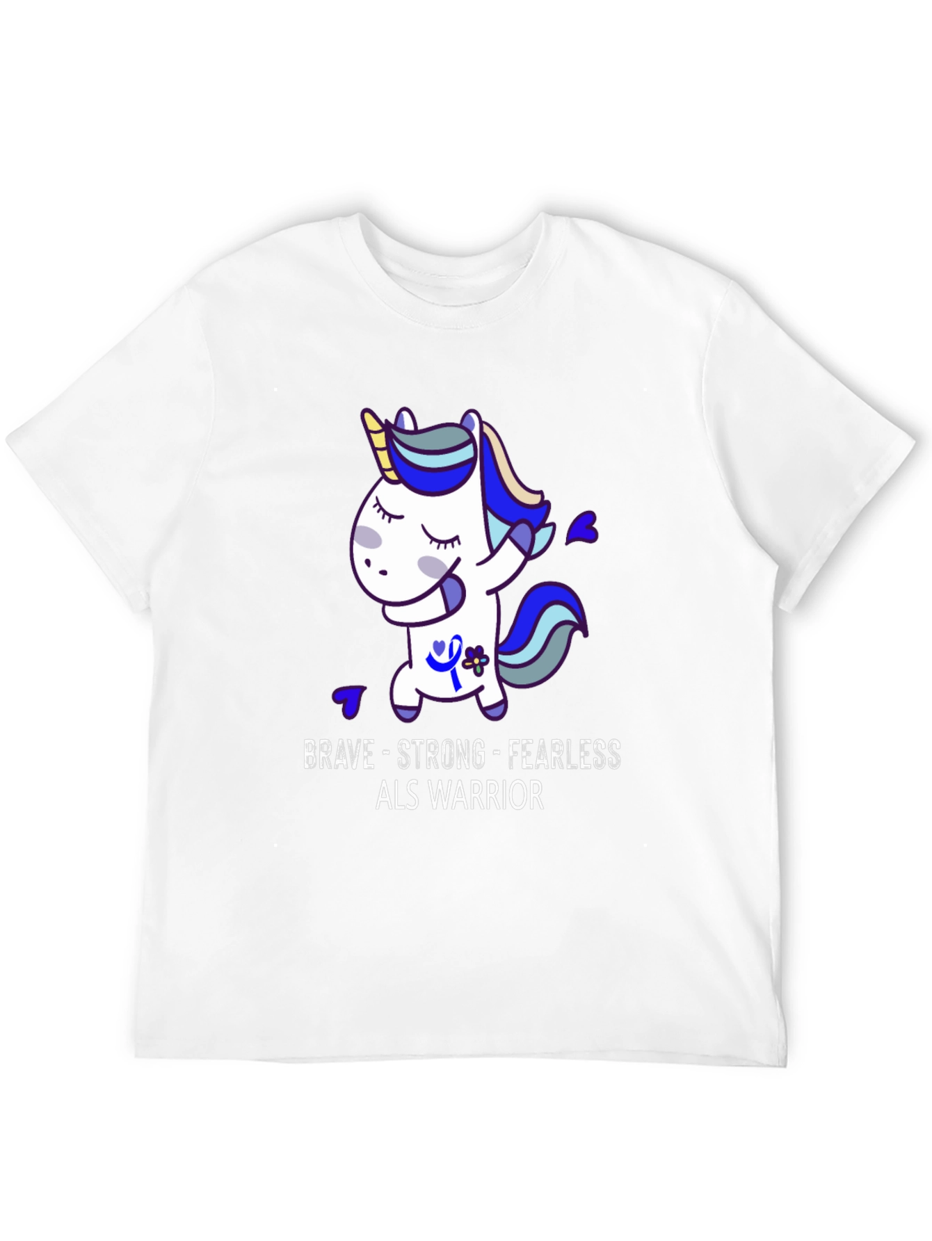 Brave Strong Fearless ALS Warrior T-Shirt
