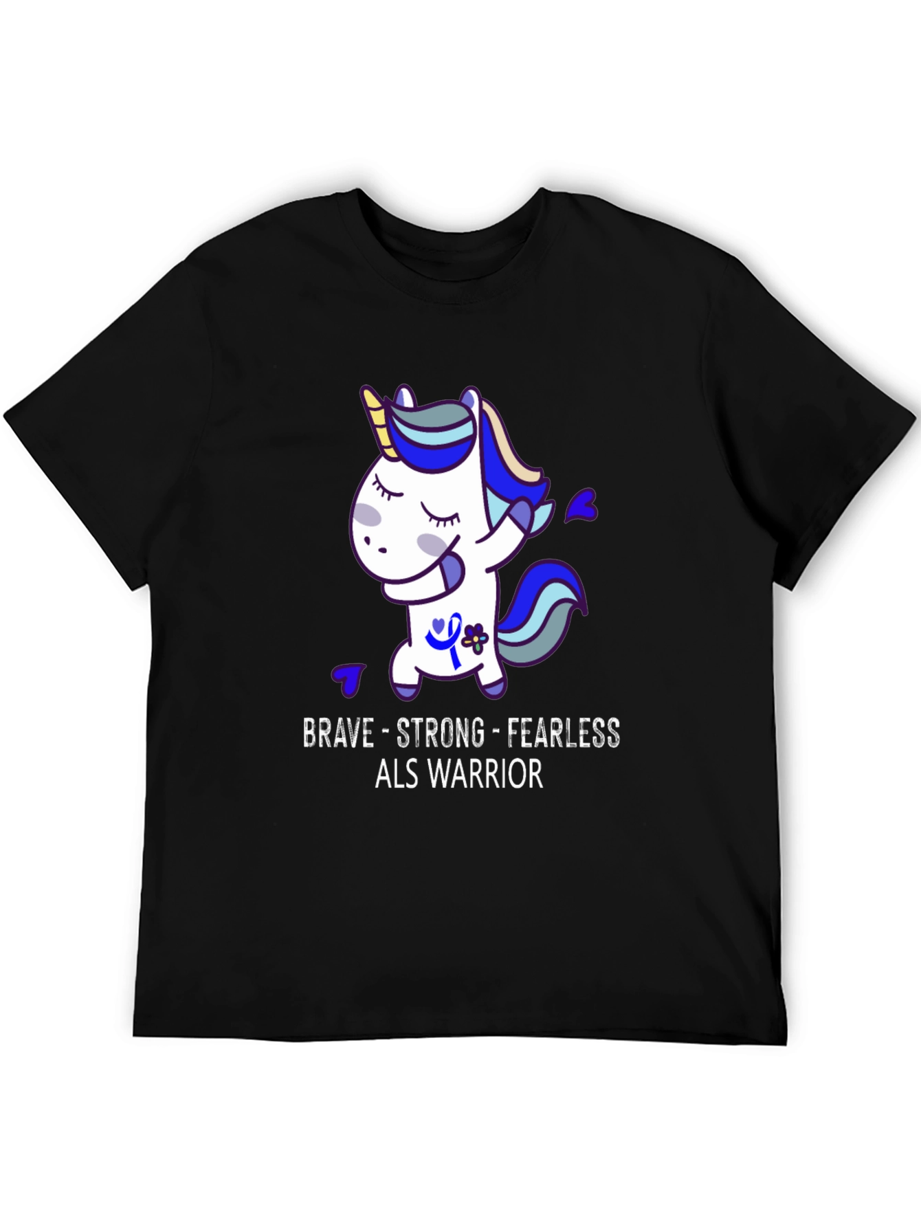 Brave Strong Fearless ALS Warrior T-Shirt