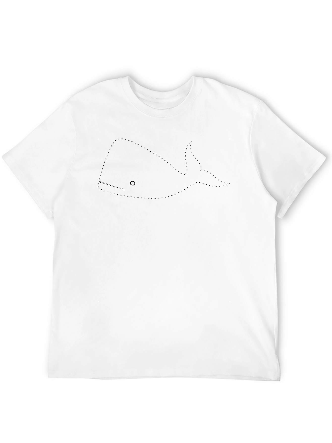 Mens Black Whale Graphic Tee