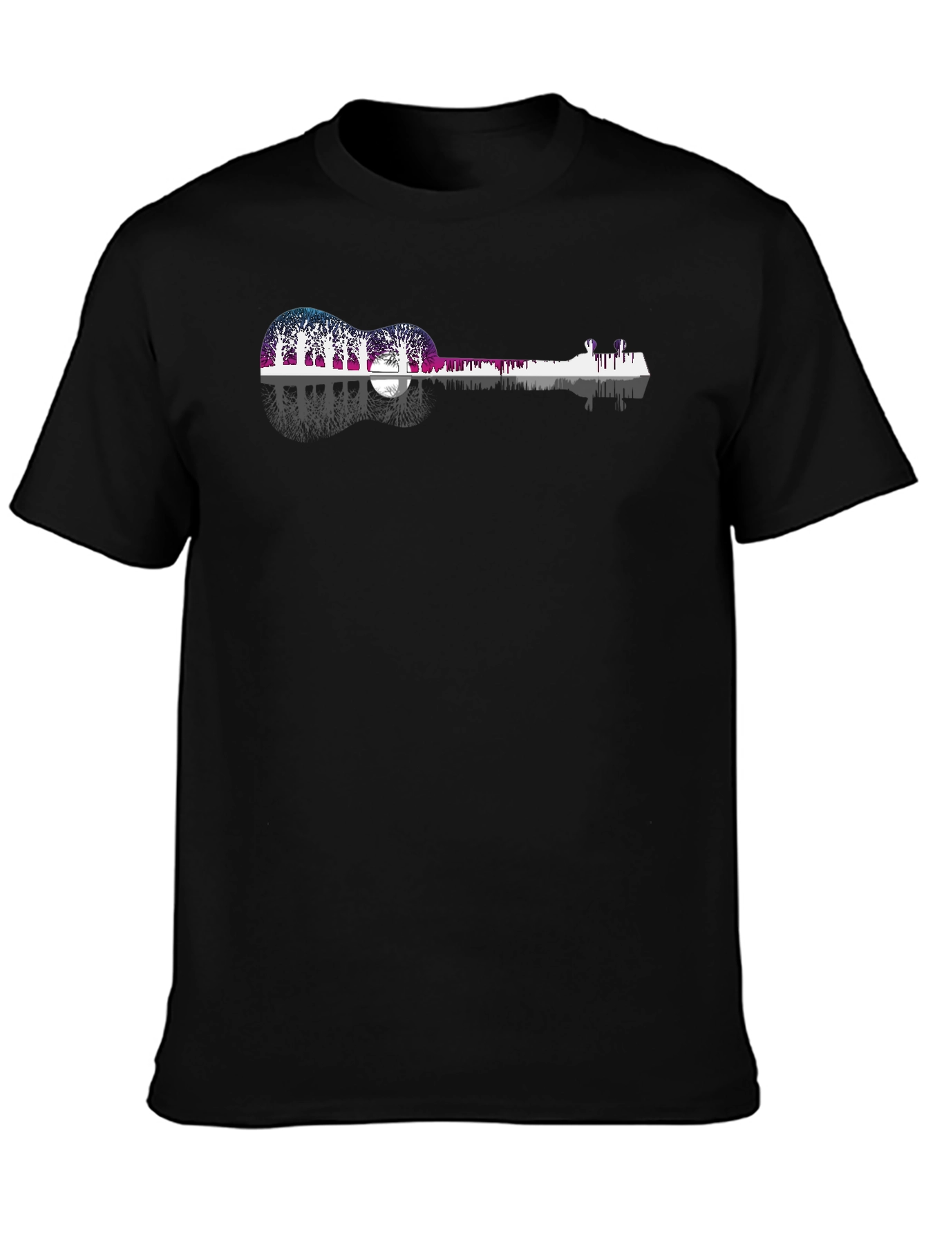 Guitar Landscape Graphic T-Shirt