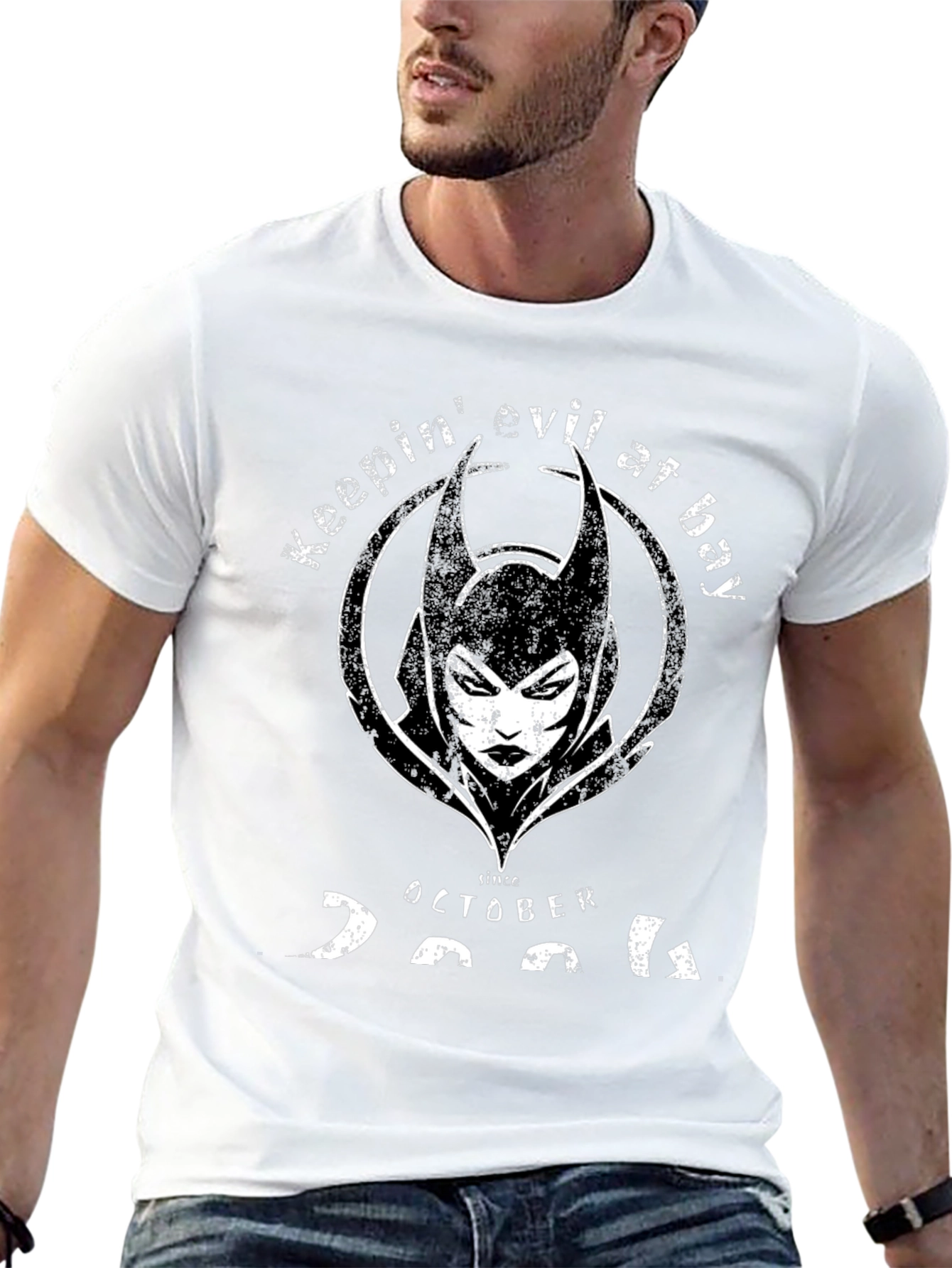 Keepin Evil at Bay Black T-Shirt
