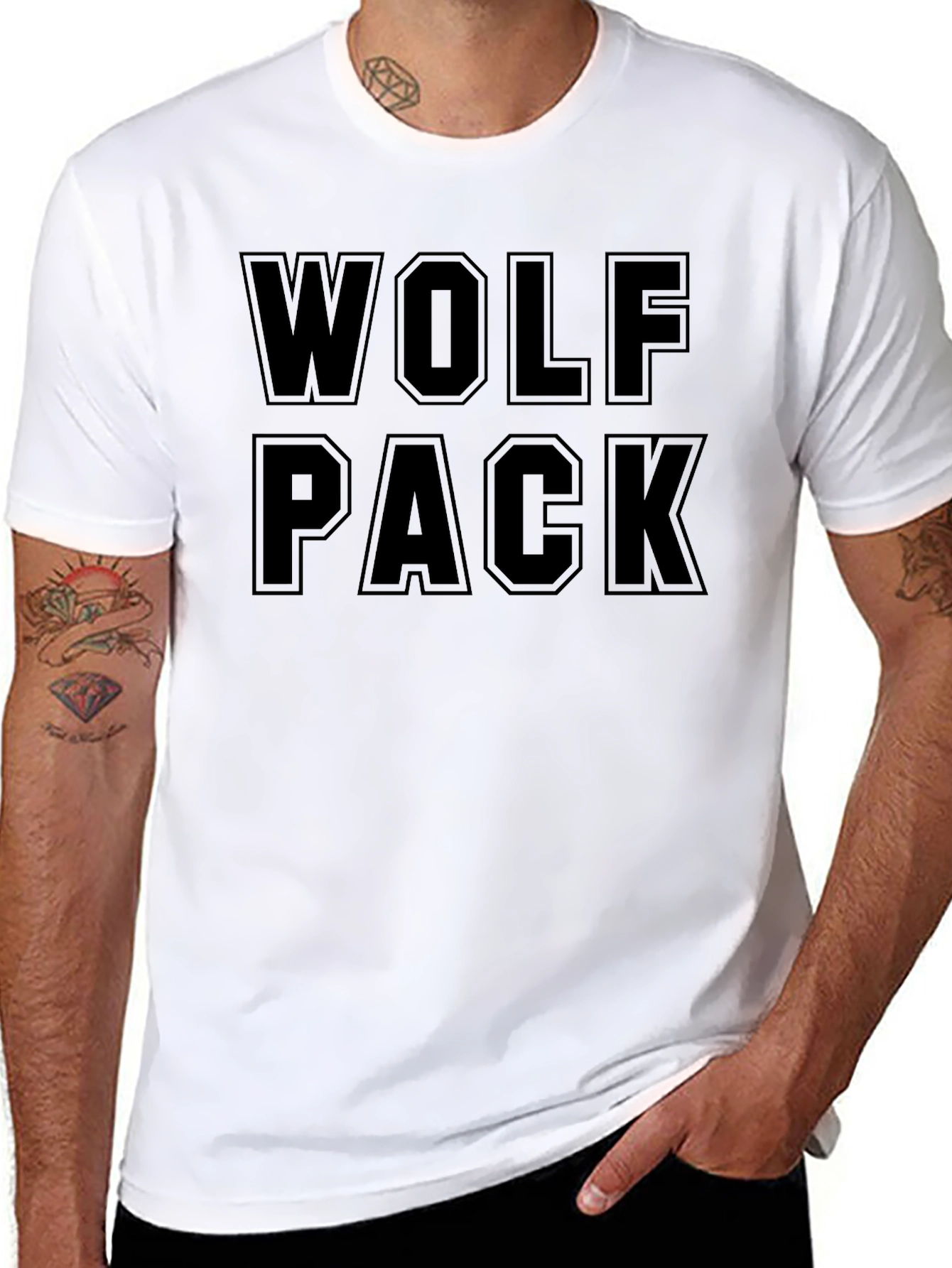 Wolf Pack Graphic Tee - Bold Statement Shirt