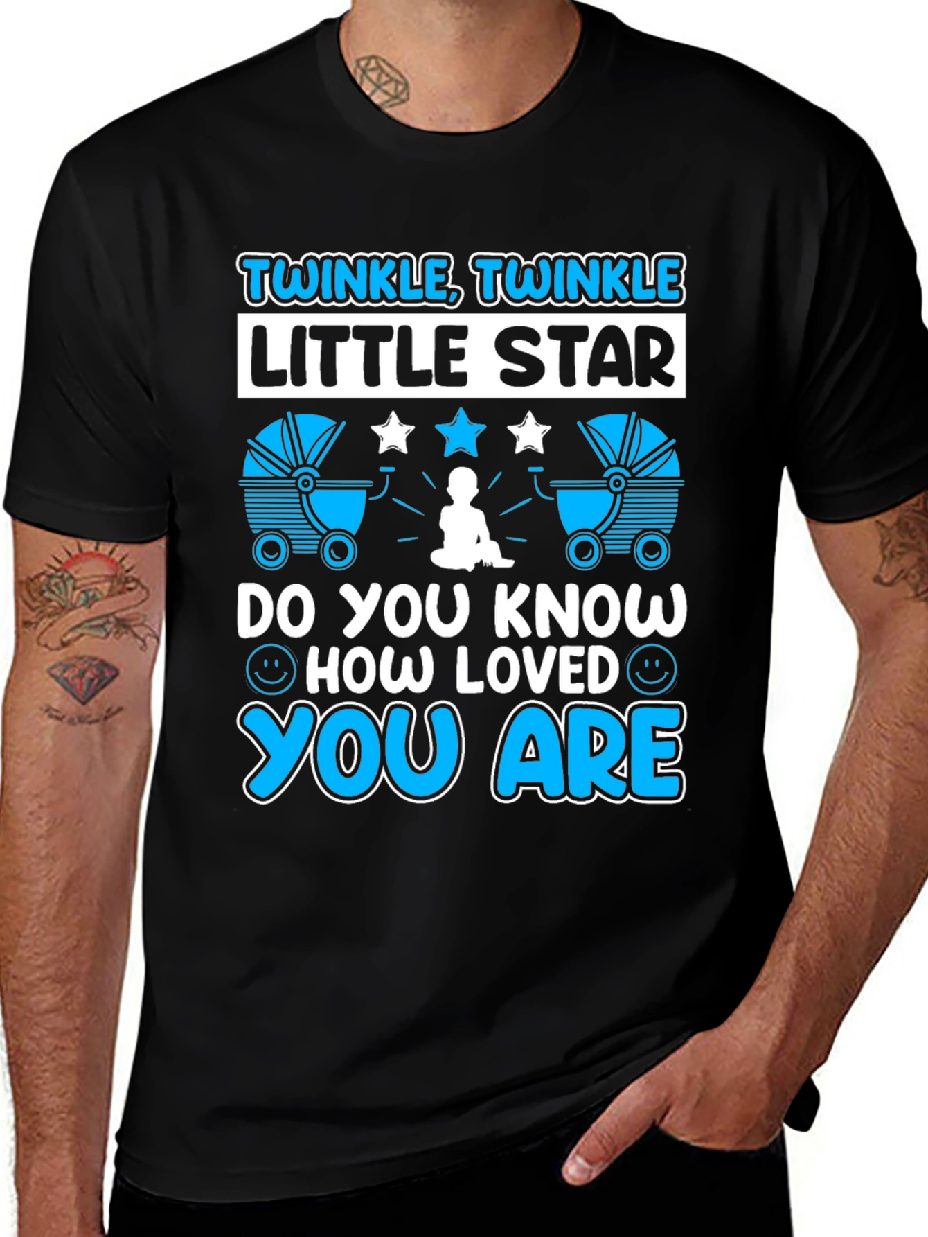 Twinkle Little Star Twin Baby T-Shirt