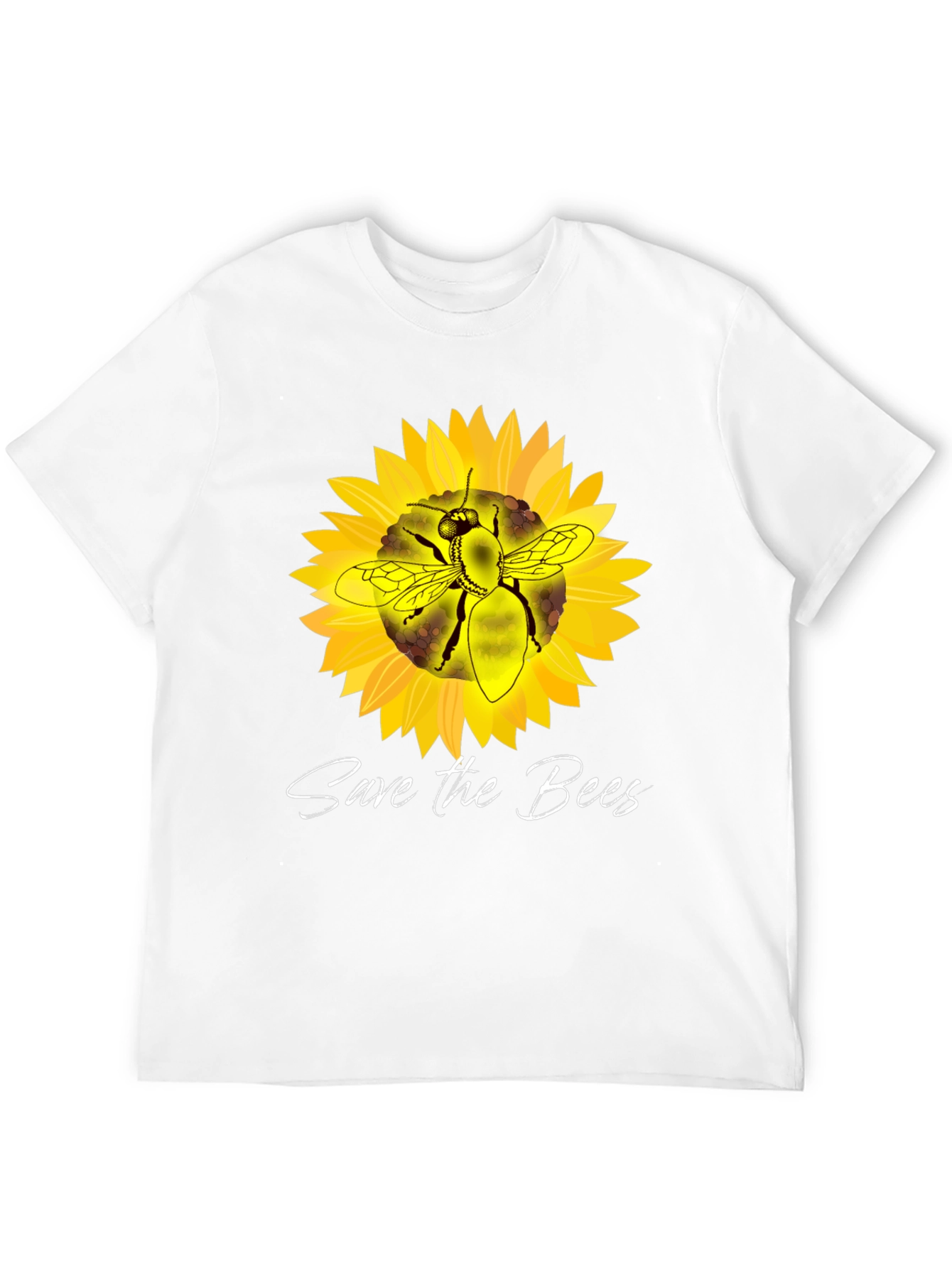 Save the Bees Sunflower Graphic T-Shirt