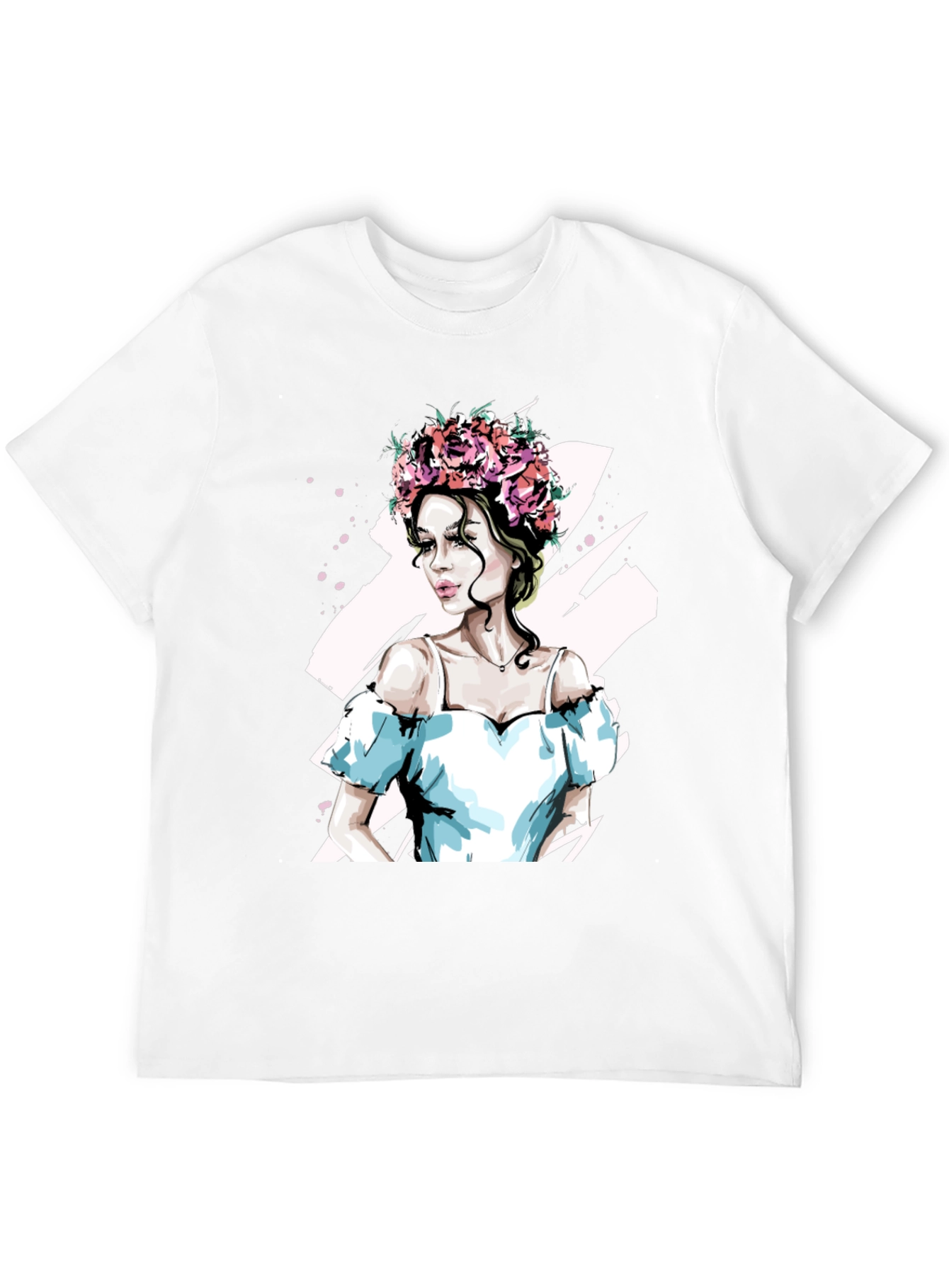 Floral Crown Woman Graphic Tee