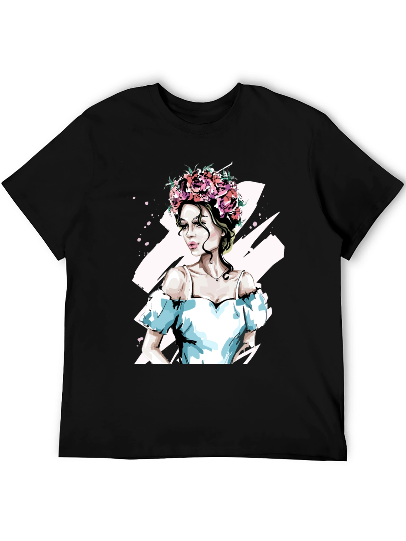 Floral Crown Woman Graphic Tee