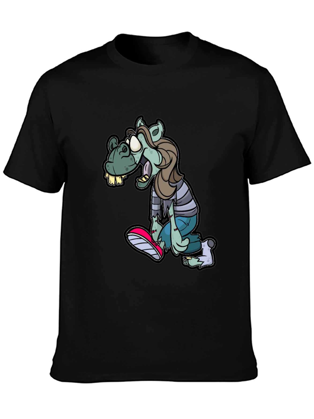 Zombie Horse Cartoon T-Shirt