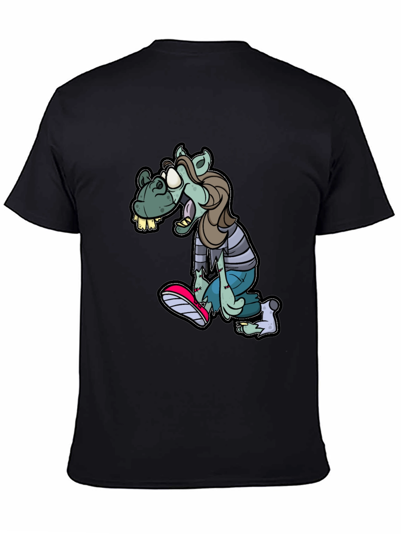 Zombie Horse Cartoon T-Shirt