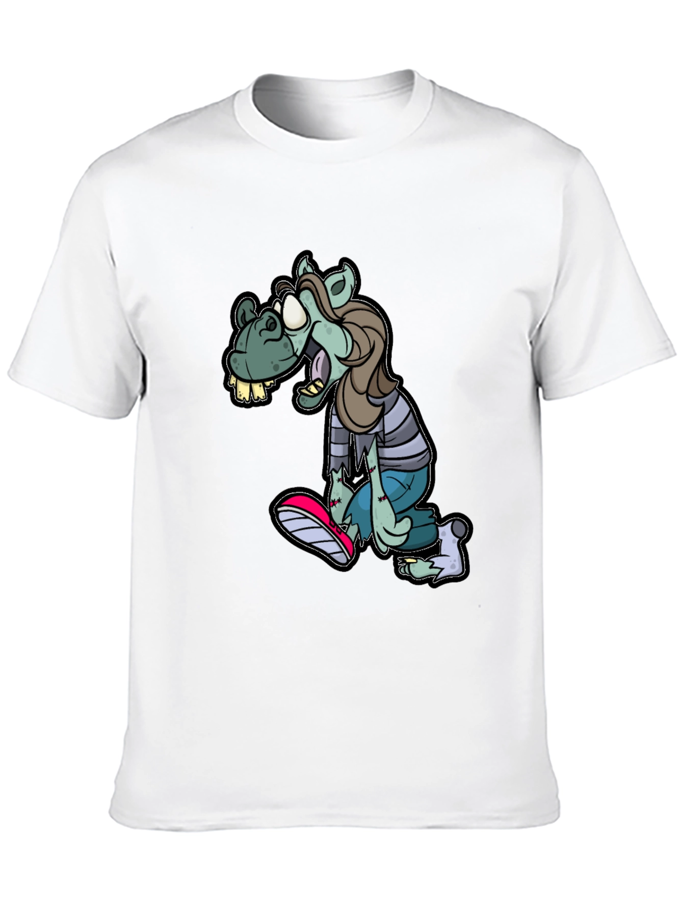 Zombie Horse Cartoon T-Shirt