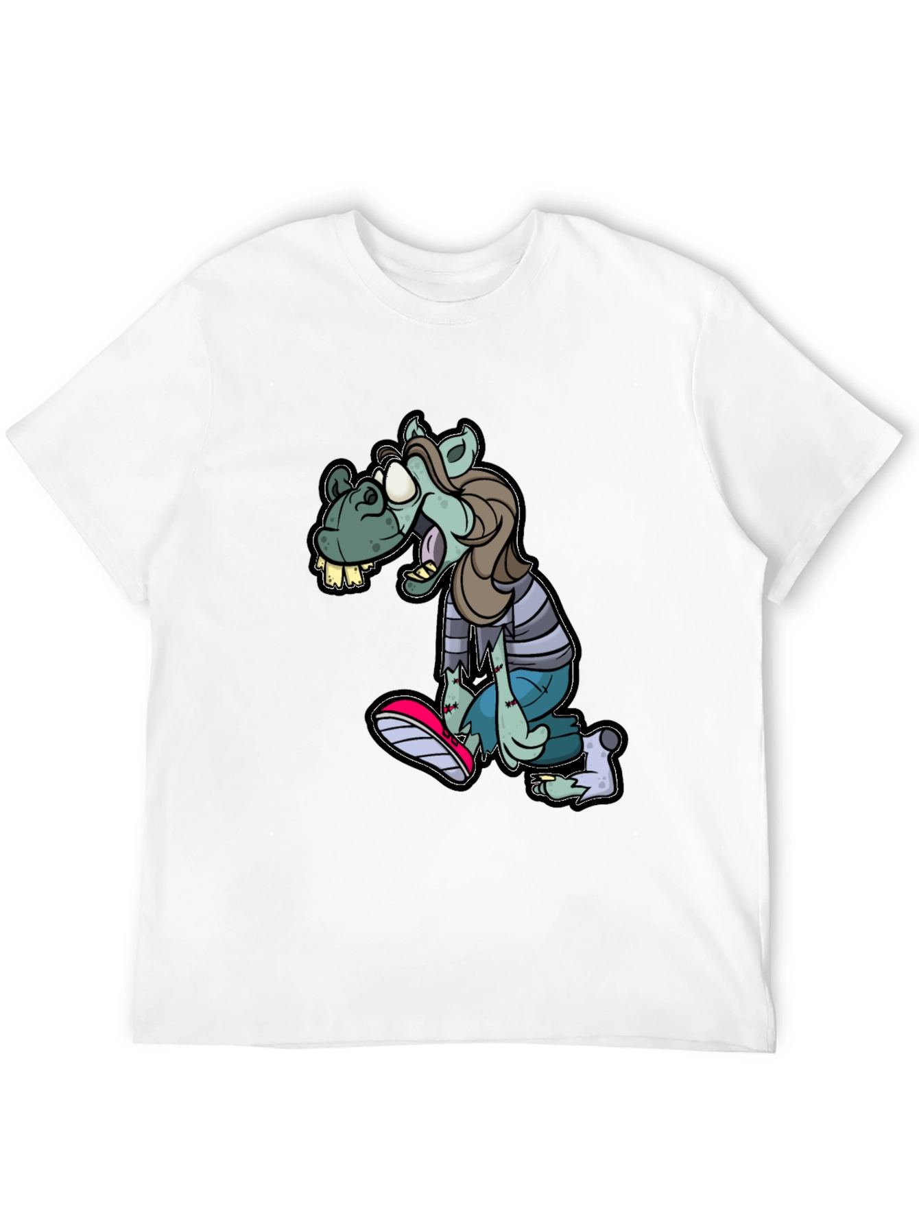 Zombie Horse Cartoon T-Shirt