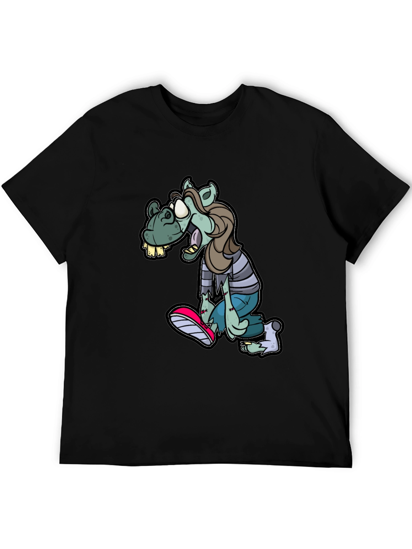 Zombie Horse Cartoon T-Shirt